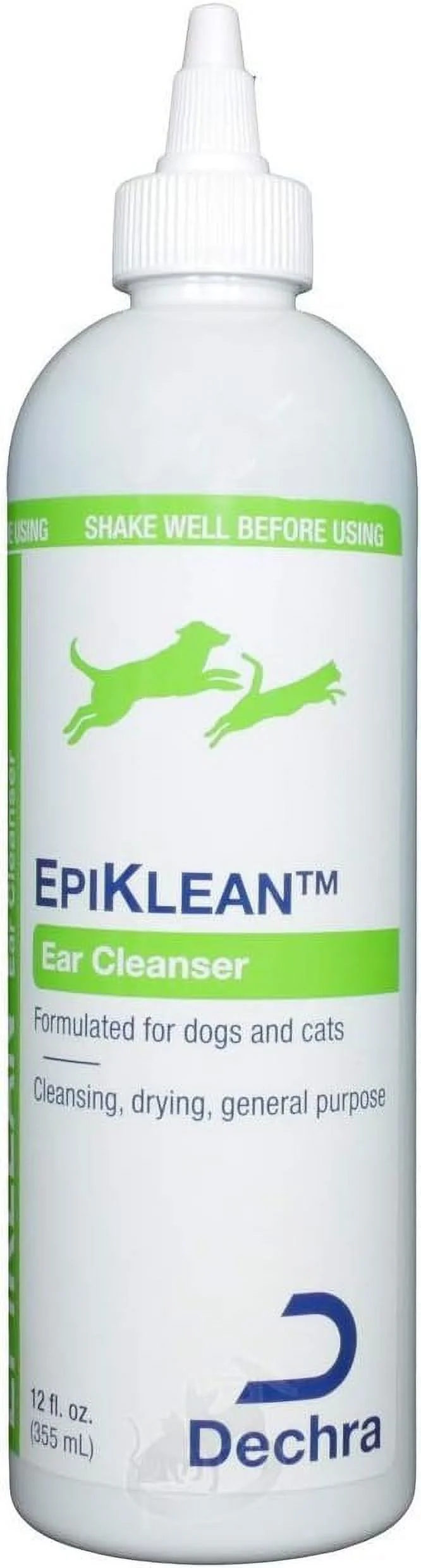 Dechra EpiKlean Ear Cleanser for Dogs & Cats (12oz) - Cleansing, Drying & General Purpose