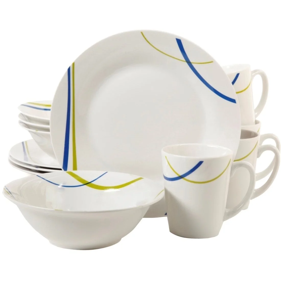 Gibson Home Divine Streams 12 Pc. Dinnerware Set