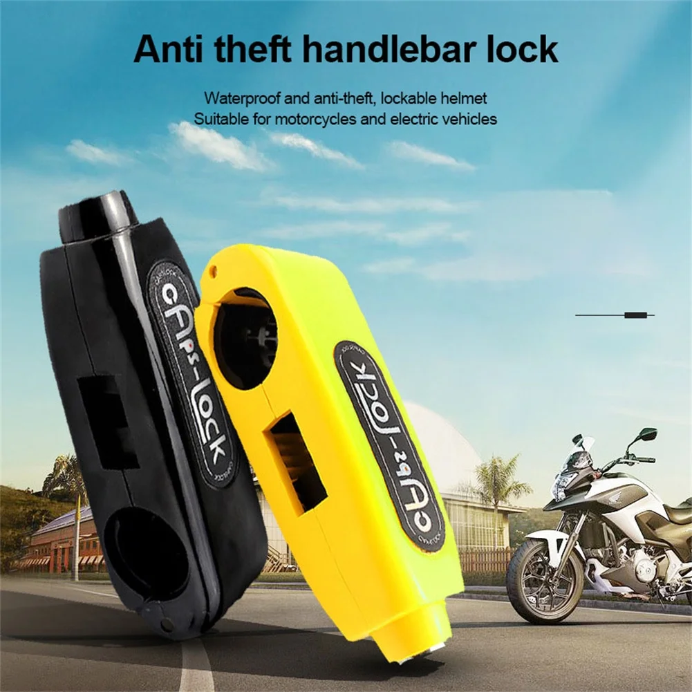 New motorcycle handlebar brake anti-theft lock battery car throttle handle lock handle horn lock