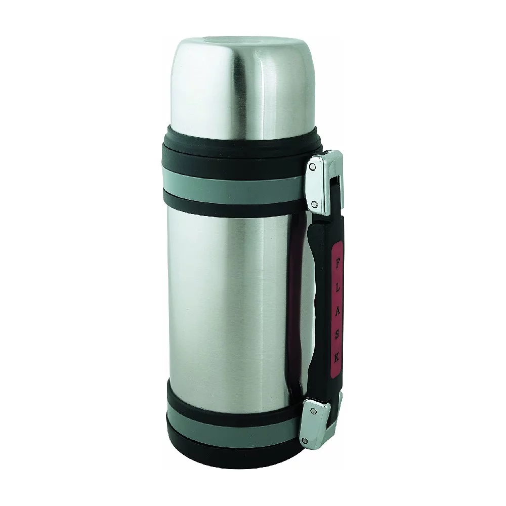 Brentwood Vacuum Bottle Thermos 1.5 Liter Stainless Steel Wide Mouth, 2 Pack