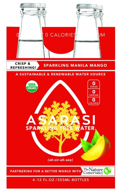 Asarasi Organic Sparkling Manila Mango Tree Water