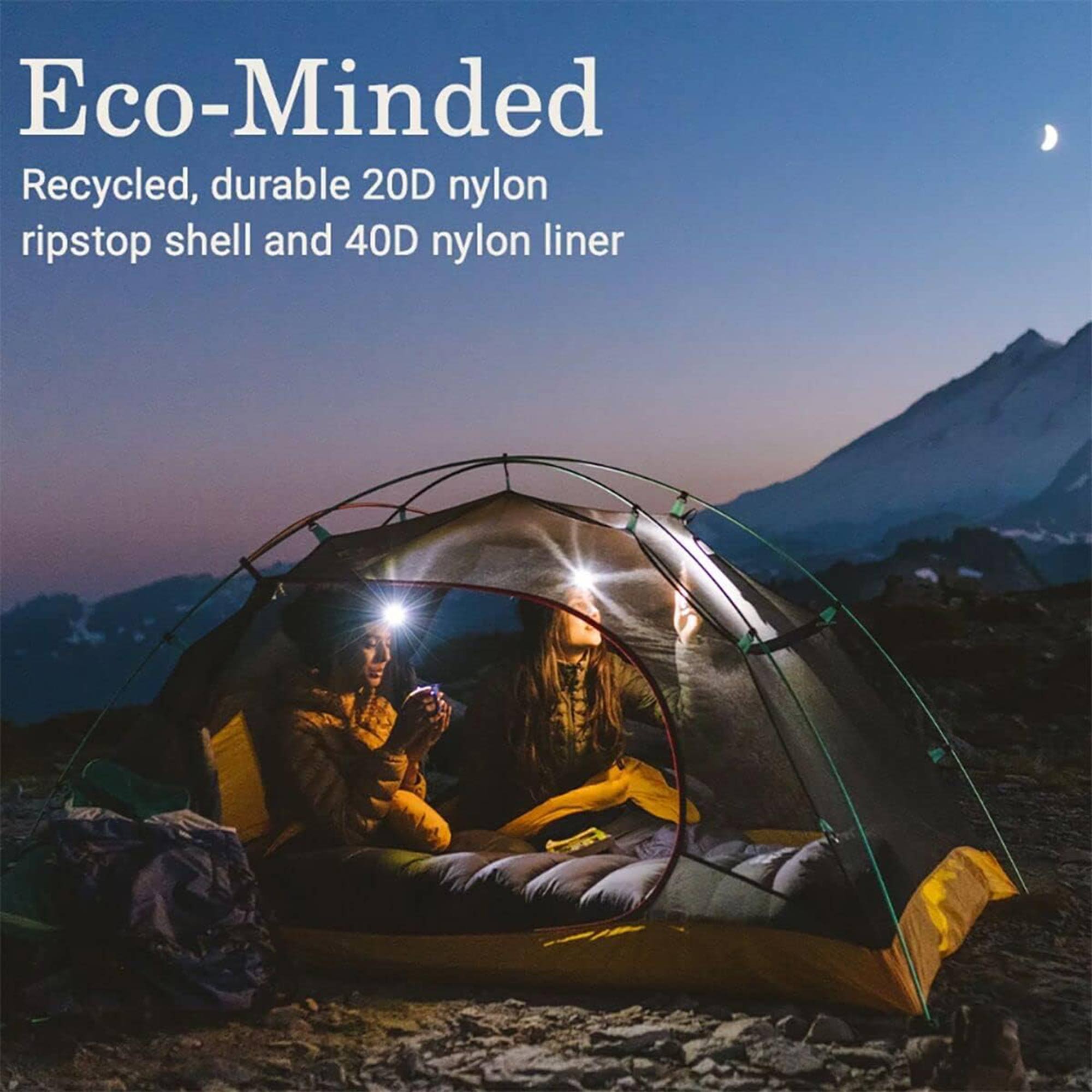 Coleman PEAK1 0 Degrees Fahrenheit 1 Person Nylon Mummy Sleeping Bag, Black