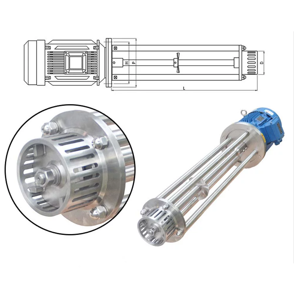 INTBUYING WRL-100 High Shear Mixer Dispersion Mixer Disperser Machine Emulsifying Machine Cosmetics Laborator 220V 2.2KW