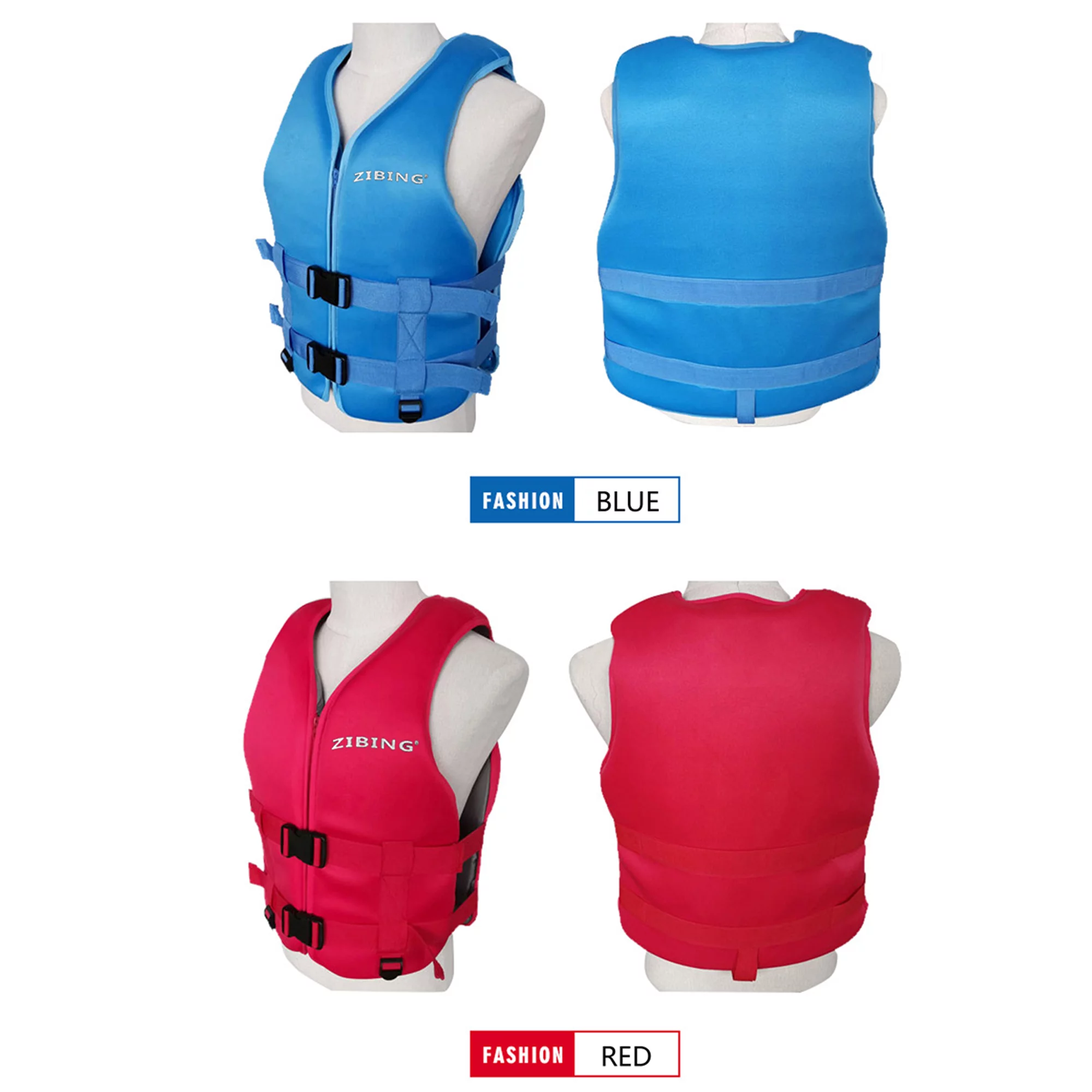 One opening Swimming Pool Foam Life Jacket Letter Print Wearable Floating Row