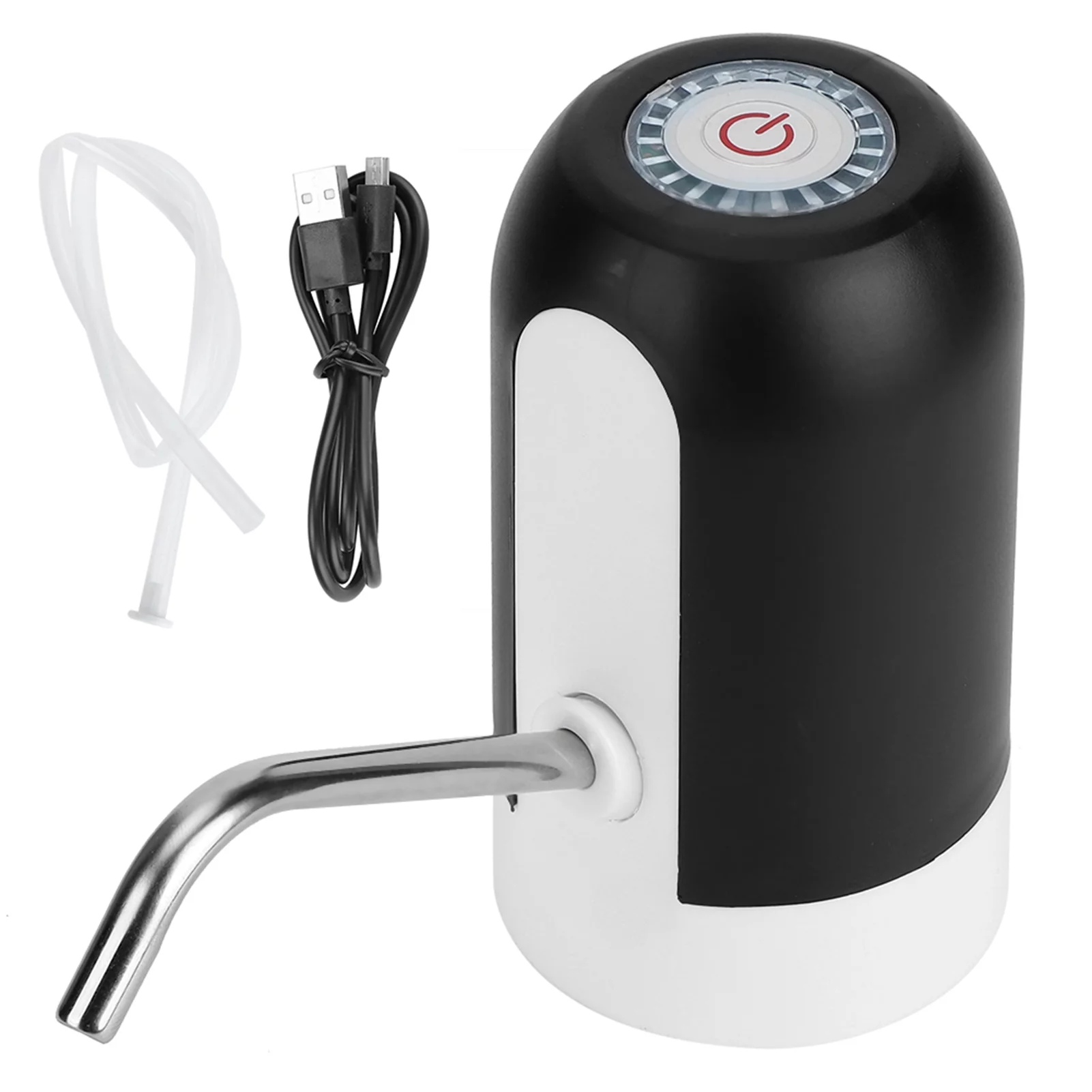 Water Dispenser - Portable Intelligent USB Electric Bottled Water Dispenser Drinking Water Pump for Home Use DC5V(Black)
