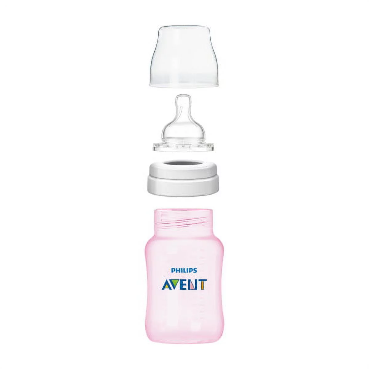 Philips Avent 9 oz Pink Edition Anti-Colic Wide-Neck Bottles 1m+, 3 count