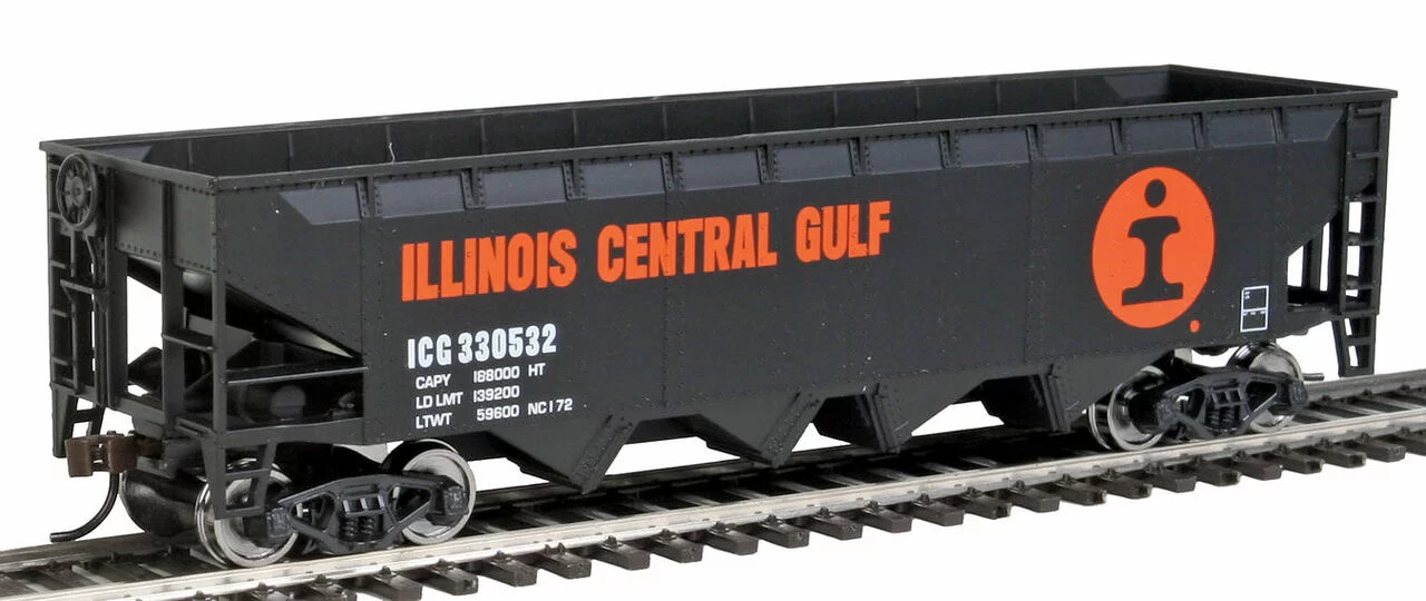 Walthers Trainline HO Scale Offset Hopper Train Car Illinois Central/IC #330532