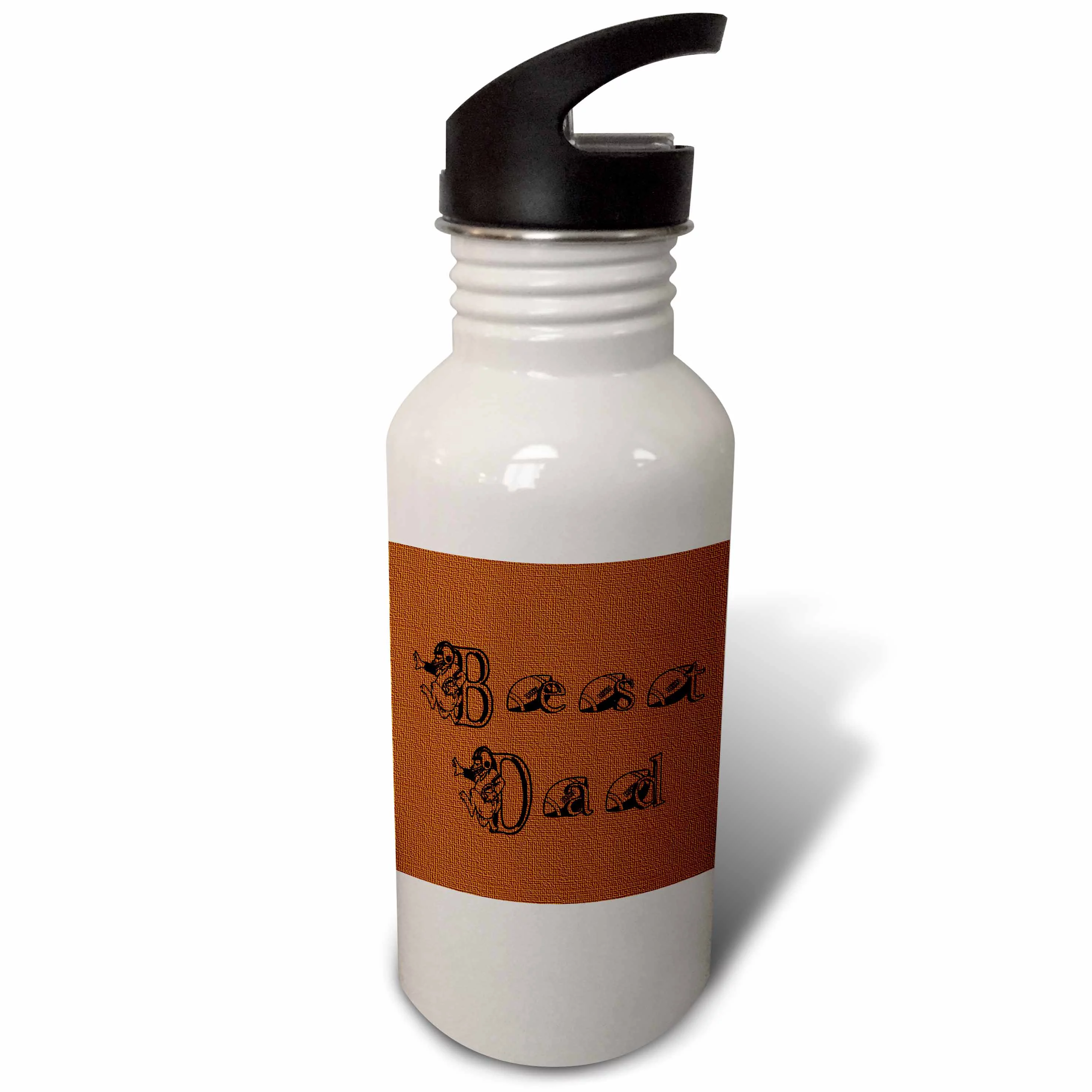 Best Dad Football Text 21 oz Sports Water Bottle wb-17276-1