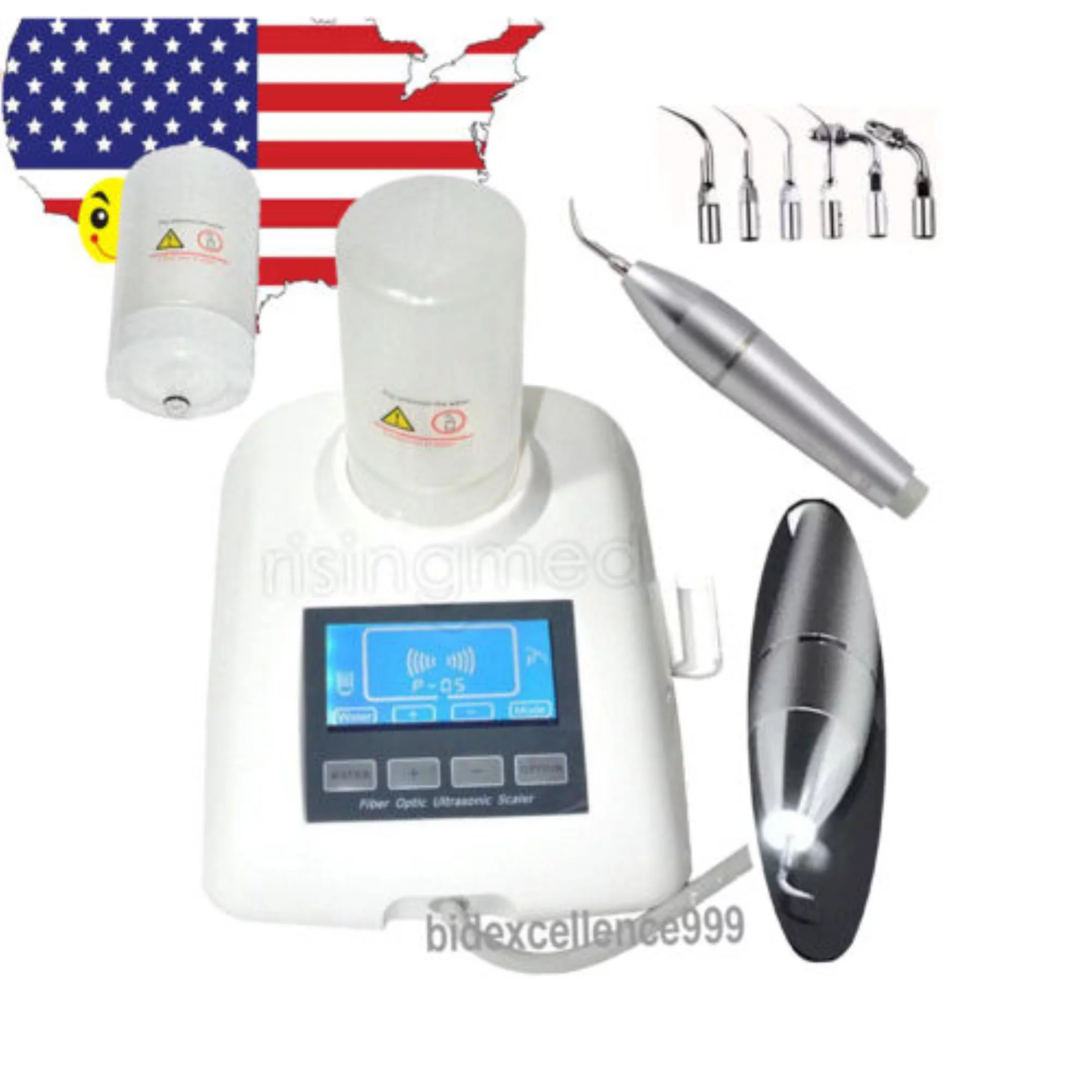 Efficient Dental : LCD Fiber Optic Handpiece & Self Contained Water Bottle for Superior Cleaning and Oral