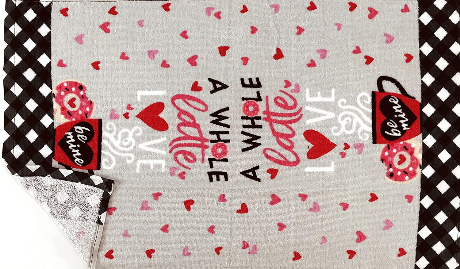 Valentines Kitchen Towels: Cute Coffee and Latte Hanging Out Friendship Love