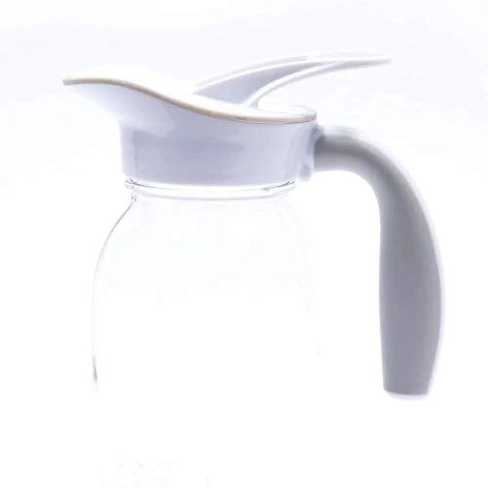 Ergo Spout Mason Jar Ergonomic Pour Spout Attachment (REGULAR MOUTH, Classic White)