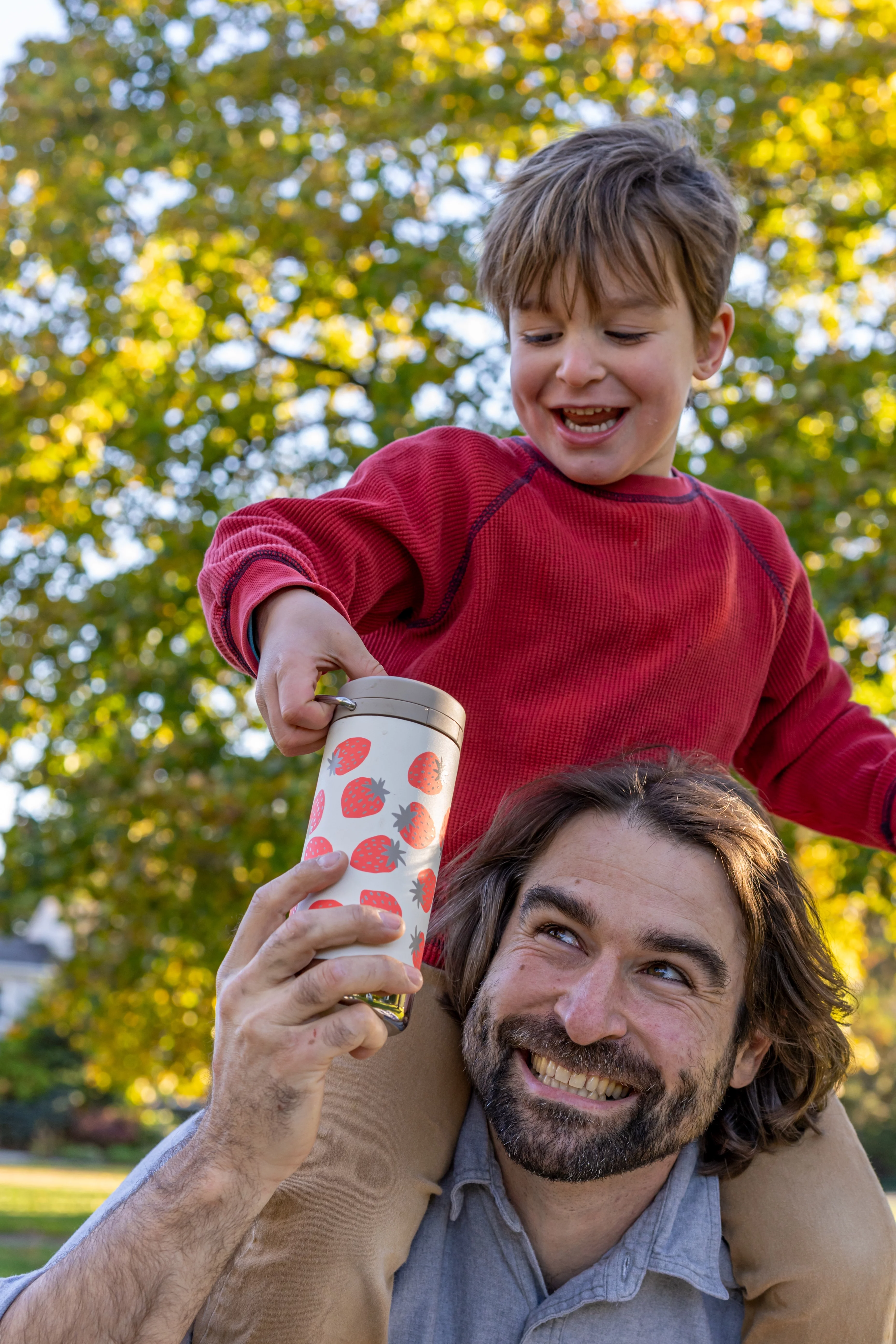 Klean Kanteen 12 fl oz Stainless Steel Insulated Water Bottle Twist Cap Strawberries