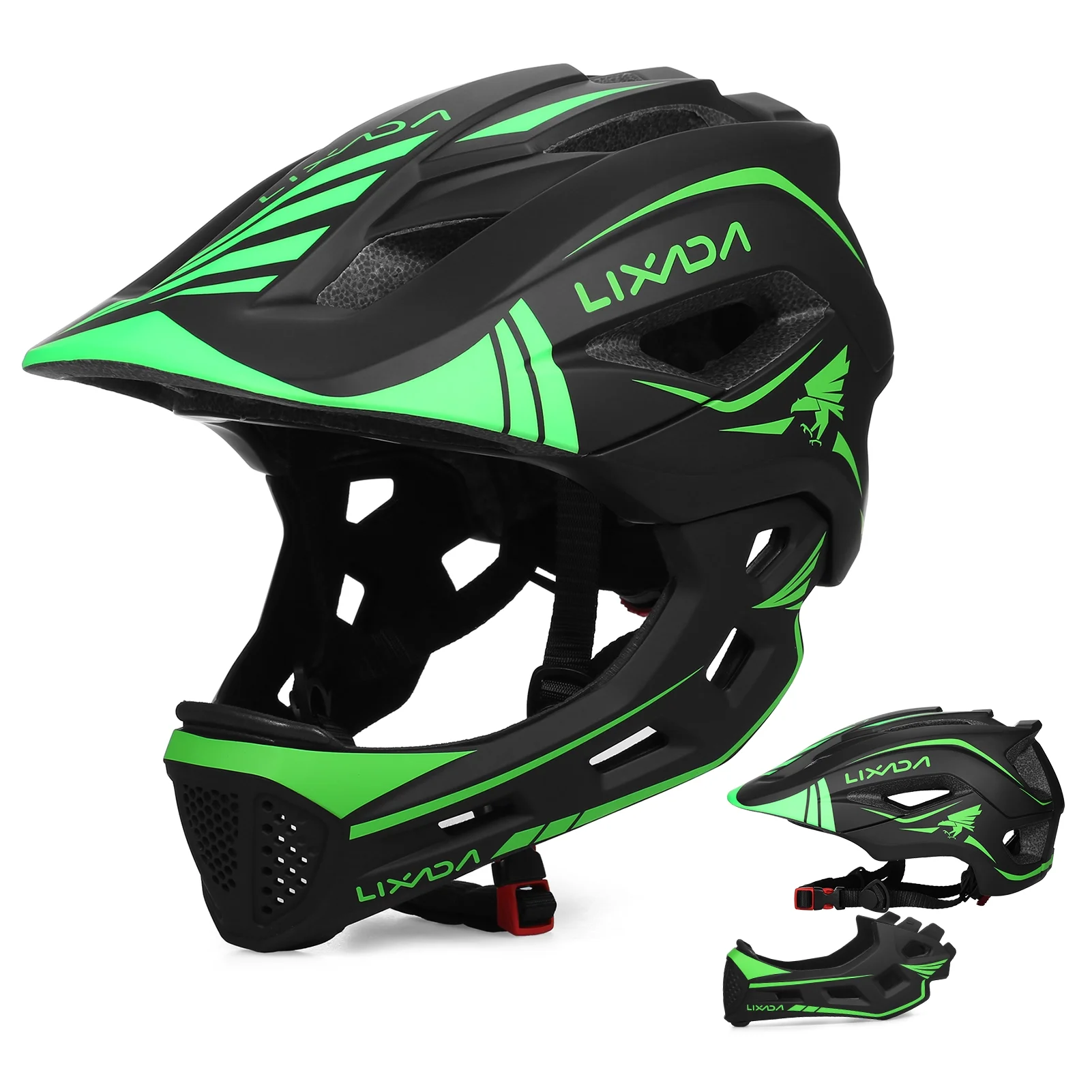 Lixada Kids Detachable Full Face Helmet - Superior Protective Gear for Roller Skating and Bike Riding