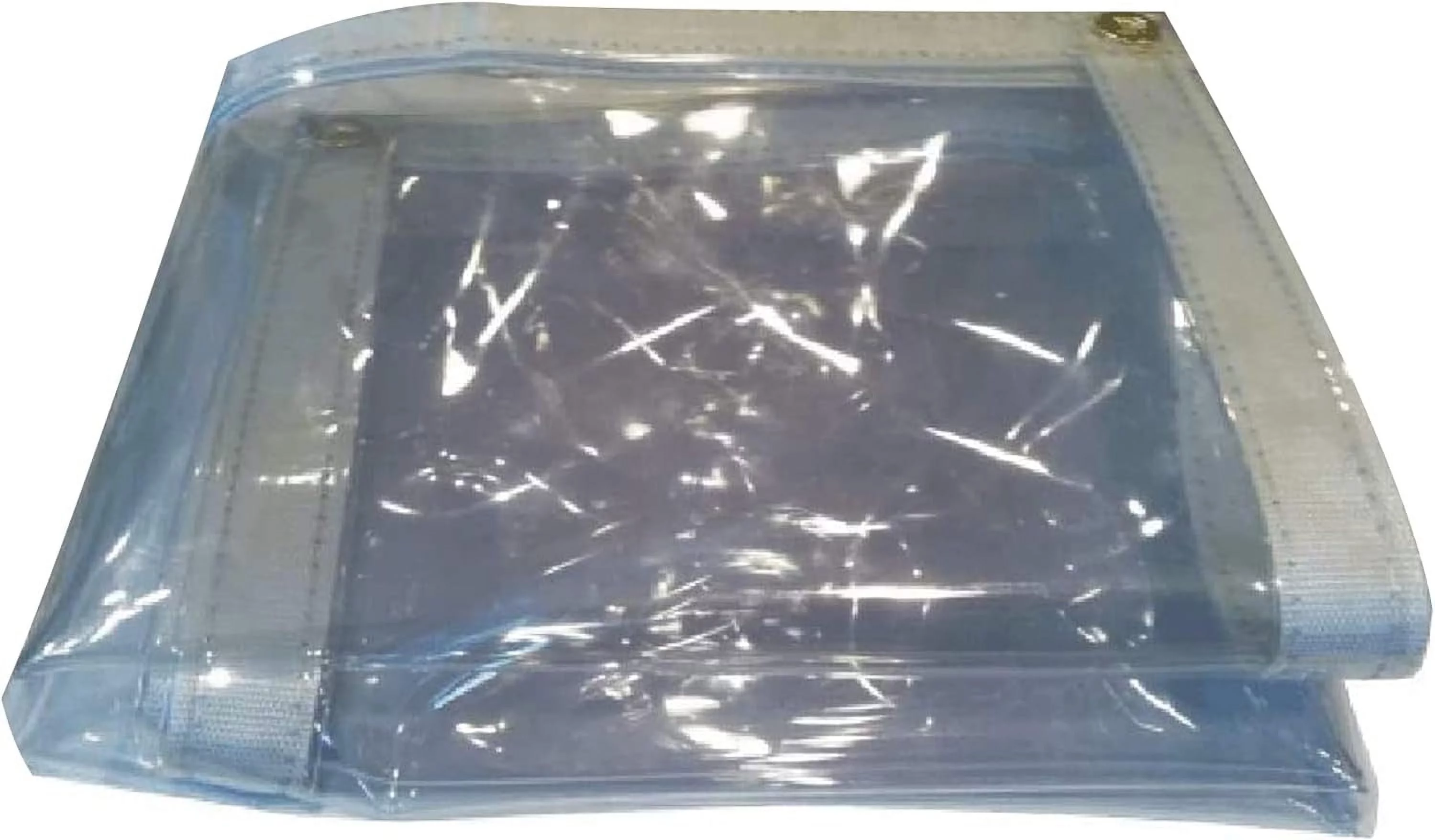 Tarps Now Marine Grade Clear Vinyl Tarp, (6' X 12') With Brass Grommets - Waterproof Heavy Duty Tarp Canopy Sheet Cover Multi Purpose Tarpaulin For Indoor And Outdoor - 18 Oz, 20 Mil