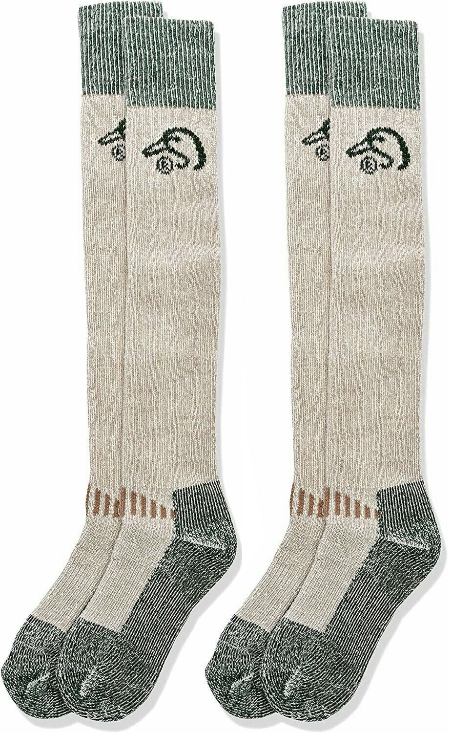 Ducks Unlimited Mens Socks, Merino Wool Wader Tall Extra Long Heavyweight Warm Socks, 2 Pair