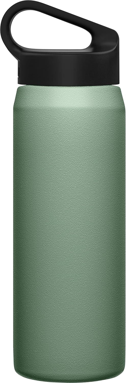 CamelBak Carry Cap Bottle - Vacuum Insulated Stainless Steel -Easy Carry, 25oz, Moss