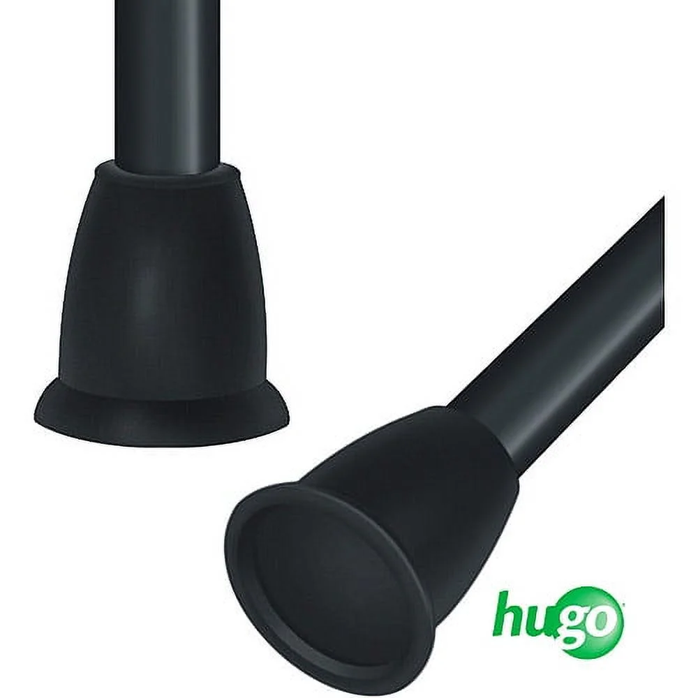 Hugo Adjustable Derby Handle Cane with Reflective Strap, Ebony