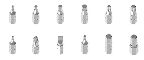 LEZYNE Torque Drive Bike Multi-Tool, CNC Machined Aluminum, Magnetic Hold, 11 Interchangeable Bits, Cross-Head & Flathead, Compact, Portable  Torque Wrench Kit