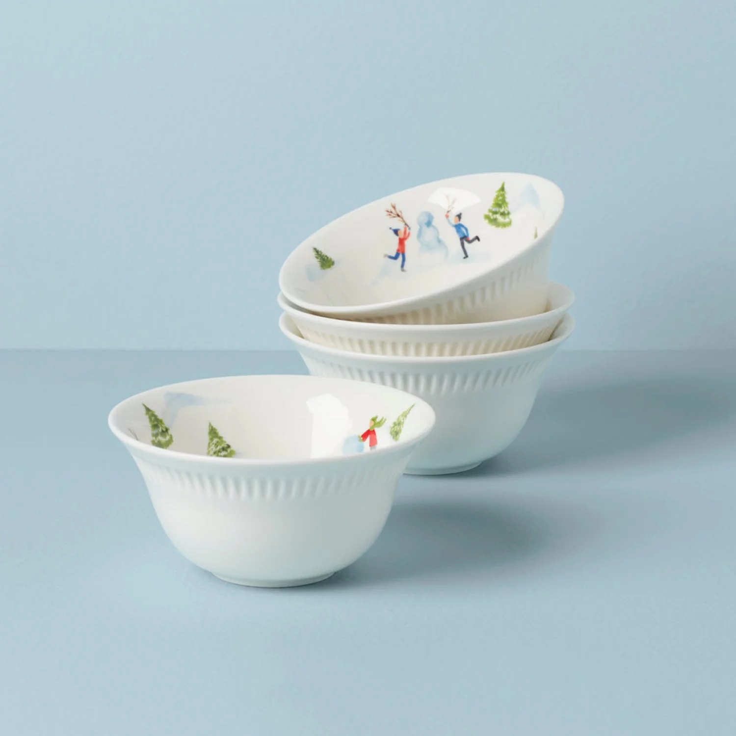Lenox Profile Snow Day All Purpose Bowls, Set of 4
