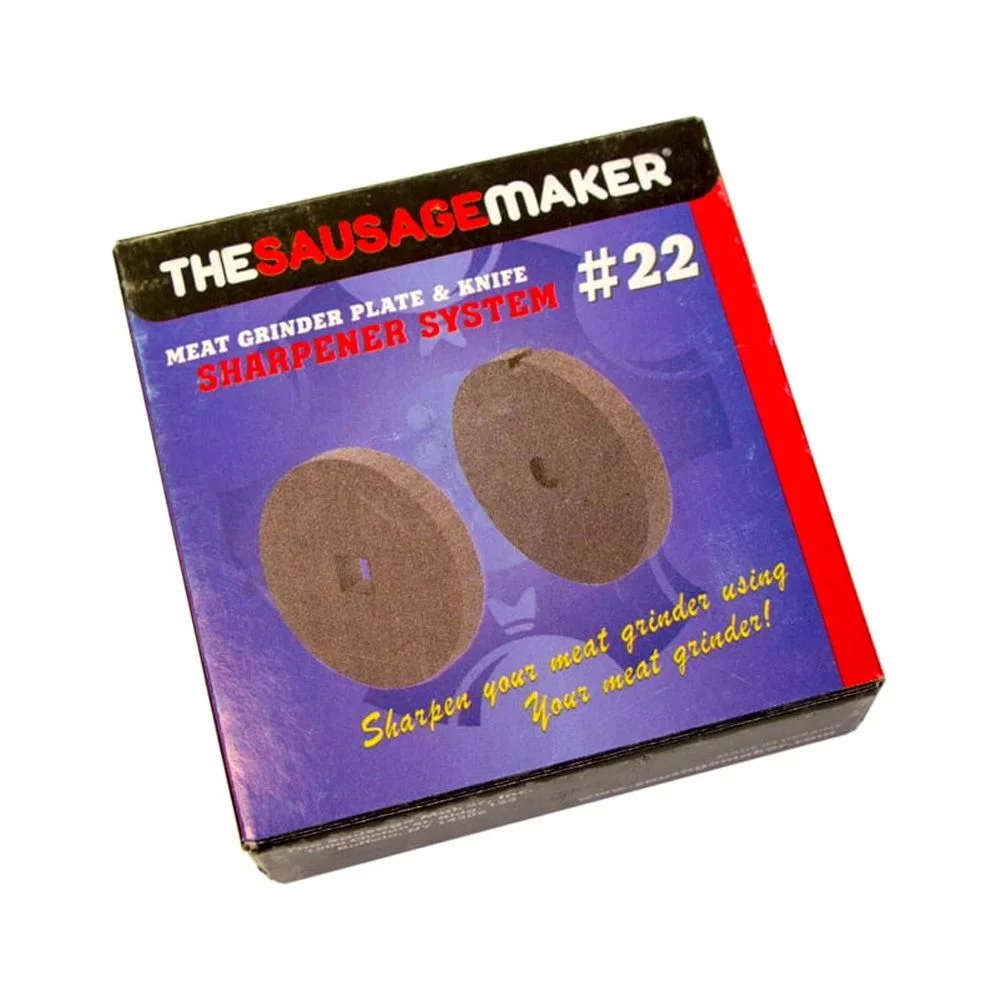The Sausage Maker - Meat Grinder Knife and Plate Sharpening System (Fine Grind #22 Ceramic)