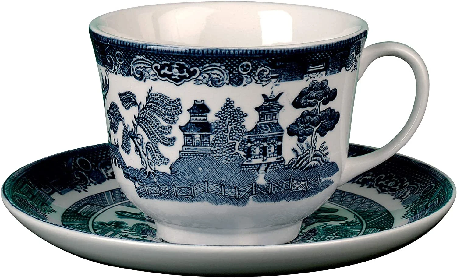 Johnson Brothers Willow Blue 20 Piece Dinnerware Set, Stoneware, Blue