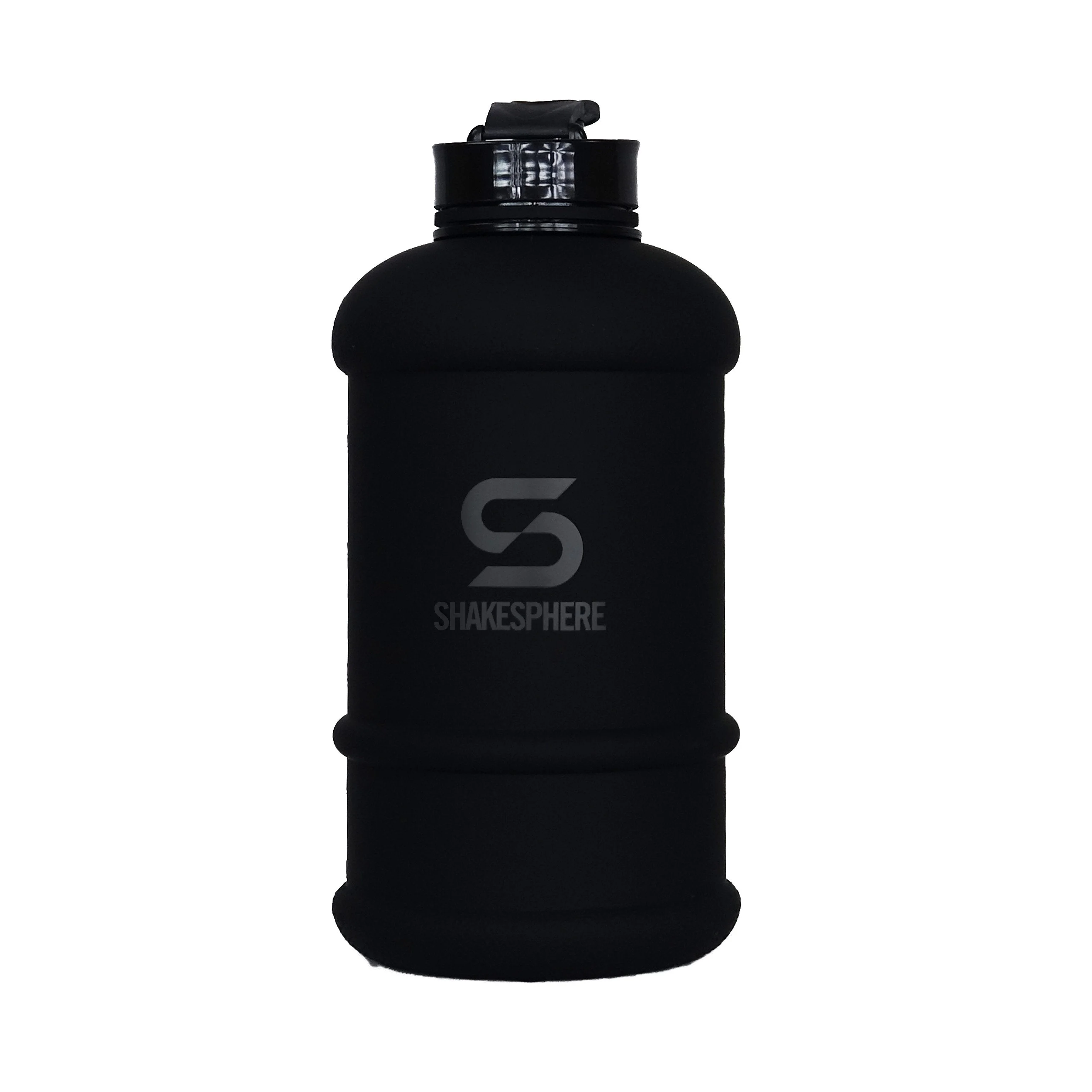 ShakeSphere 1.3 Liter Matte Black Hydration Jug With Black Logo