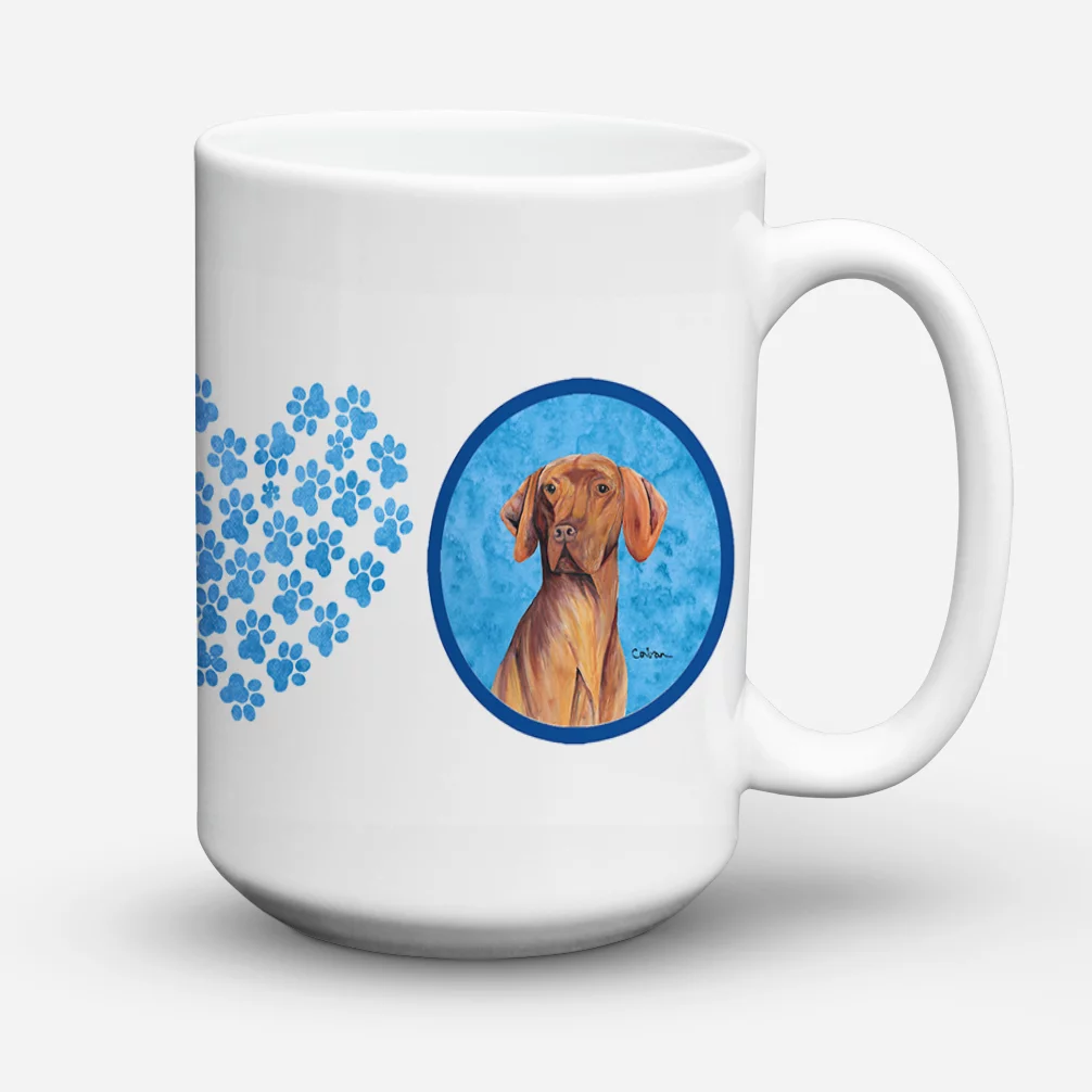 Carolines Treasures SC9132BU-CM15 Vizsla Dishwasher Safe Microwavable Ceramic Coffee Mug 15 ounce, 15 ounce, multicolor