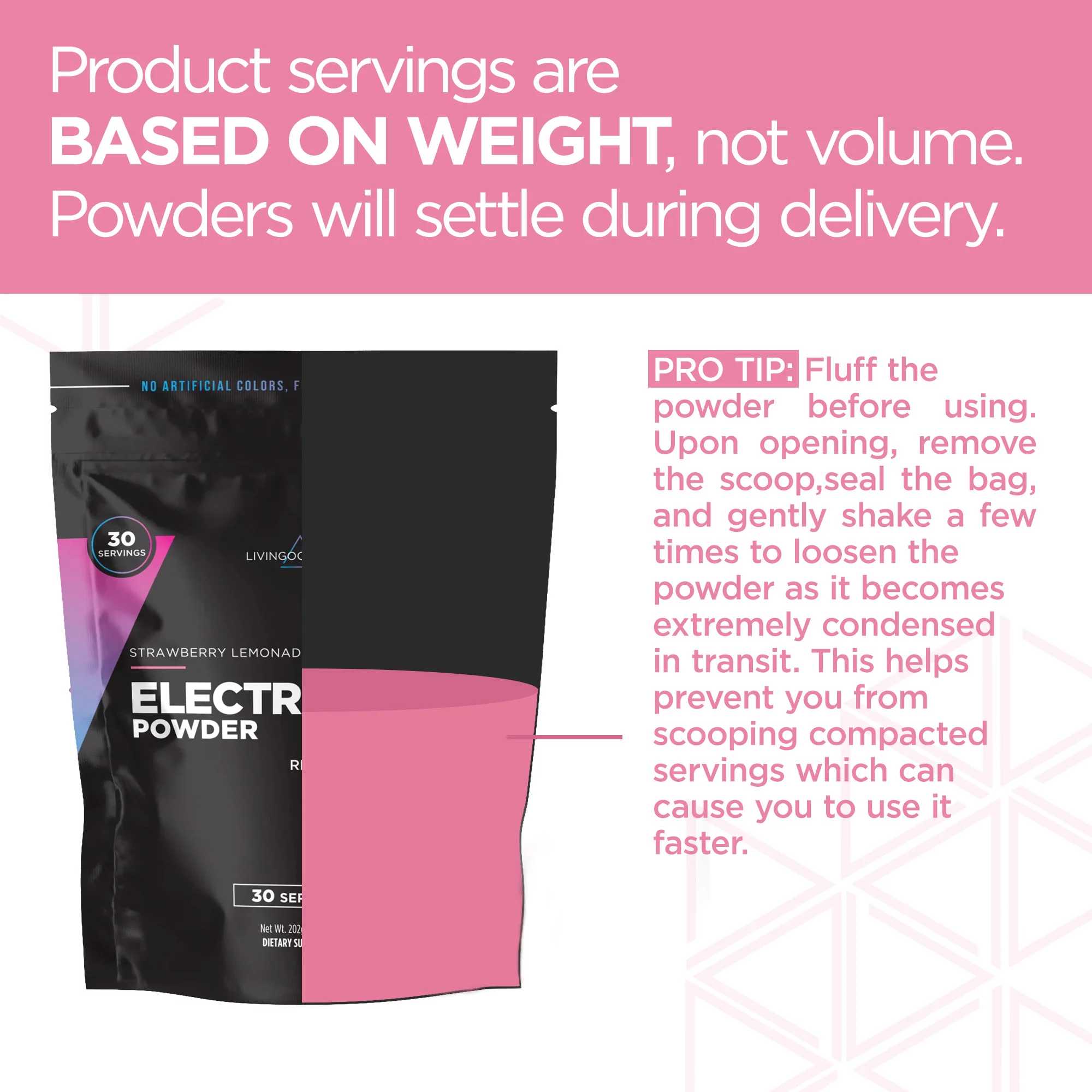 Livingood Daily Electrolyte Powder, Strawberry Lemonade - Sugar-Free Hydration Drink Mix