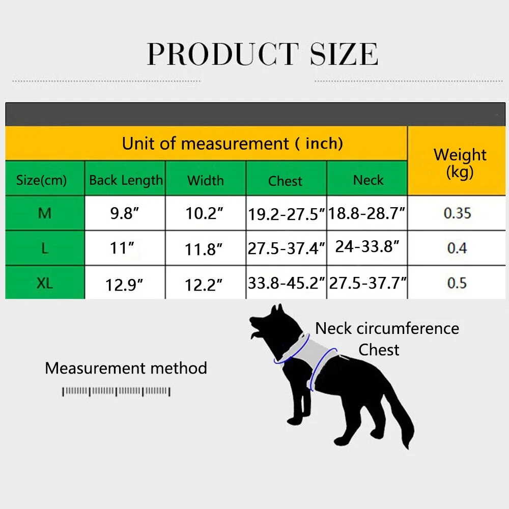 Adjustable Training Tactical Pet Dog Harness Vest +Retractable Leash Set No-Pull