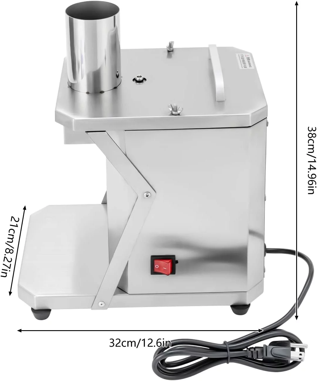 OUKANING Commercial Vegetable Dicer Fruit Chopper Cutter Food Onion Veggie Dicer Slicer Automatic Stainless Steel Food Chopper