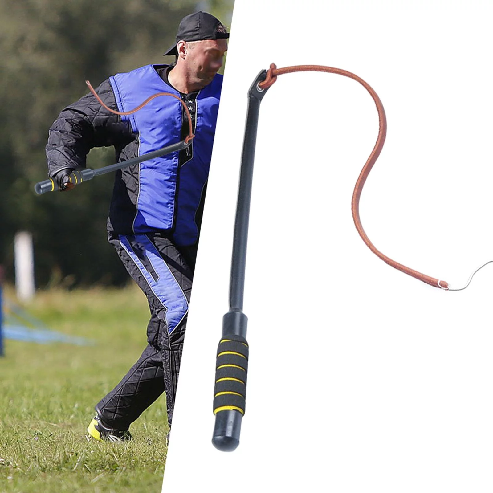 Leather Dog Training Equipment Protective Gear Pets Entertainment Stick