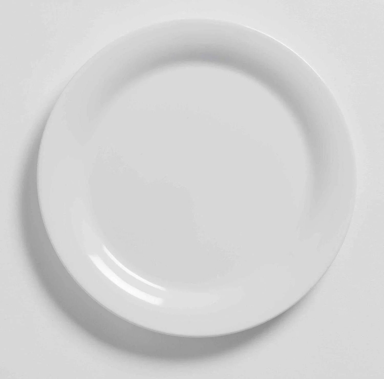 American Metalcraft DPW7WH Melamine Wide Rim Plate, White, 7