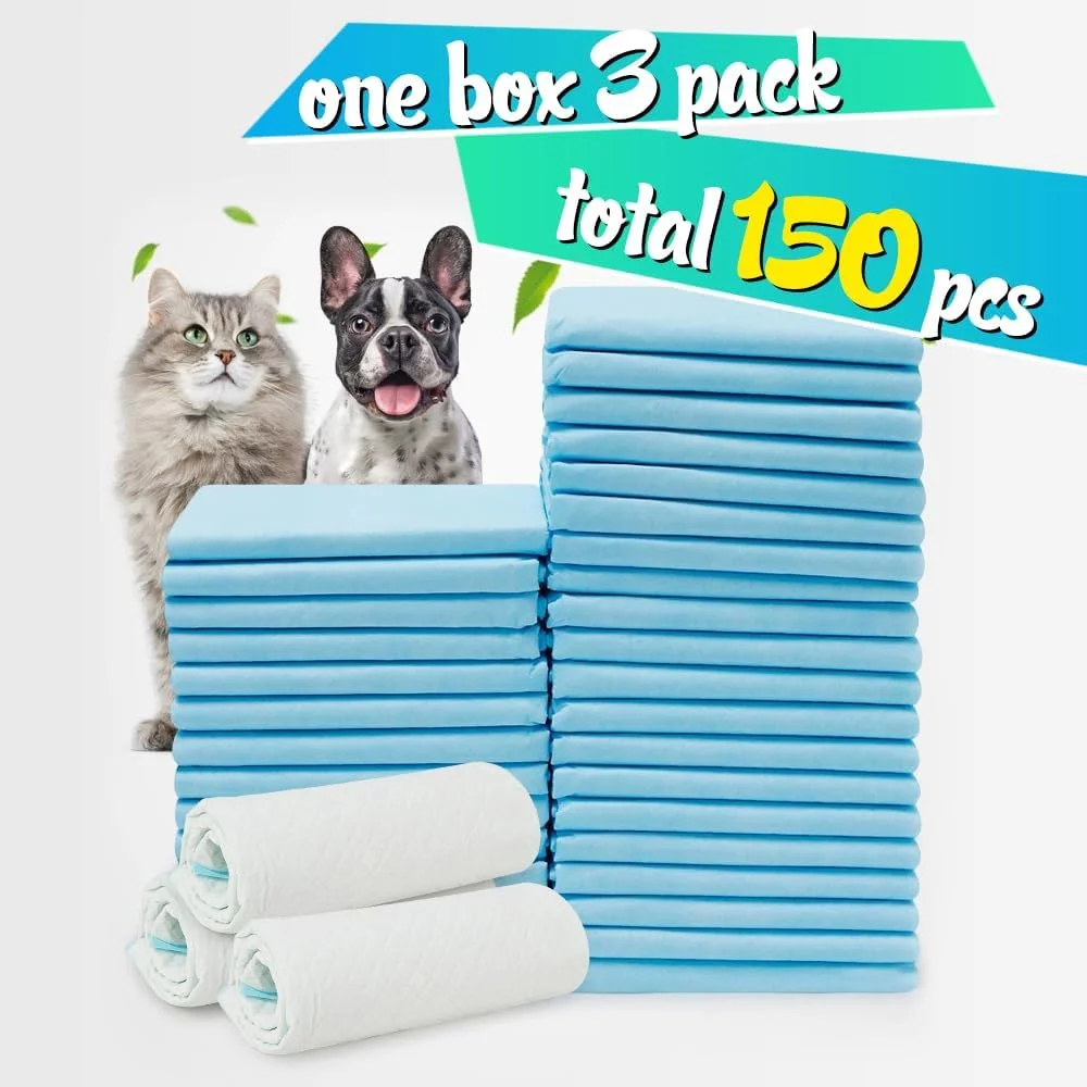 Dog and Puppy Training Pads, X-Large 30x36 inches 150 Count Dog Pee Potty 5-layer Training Pads