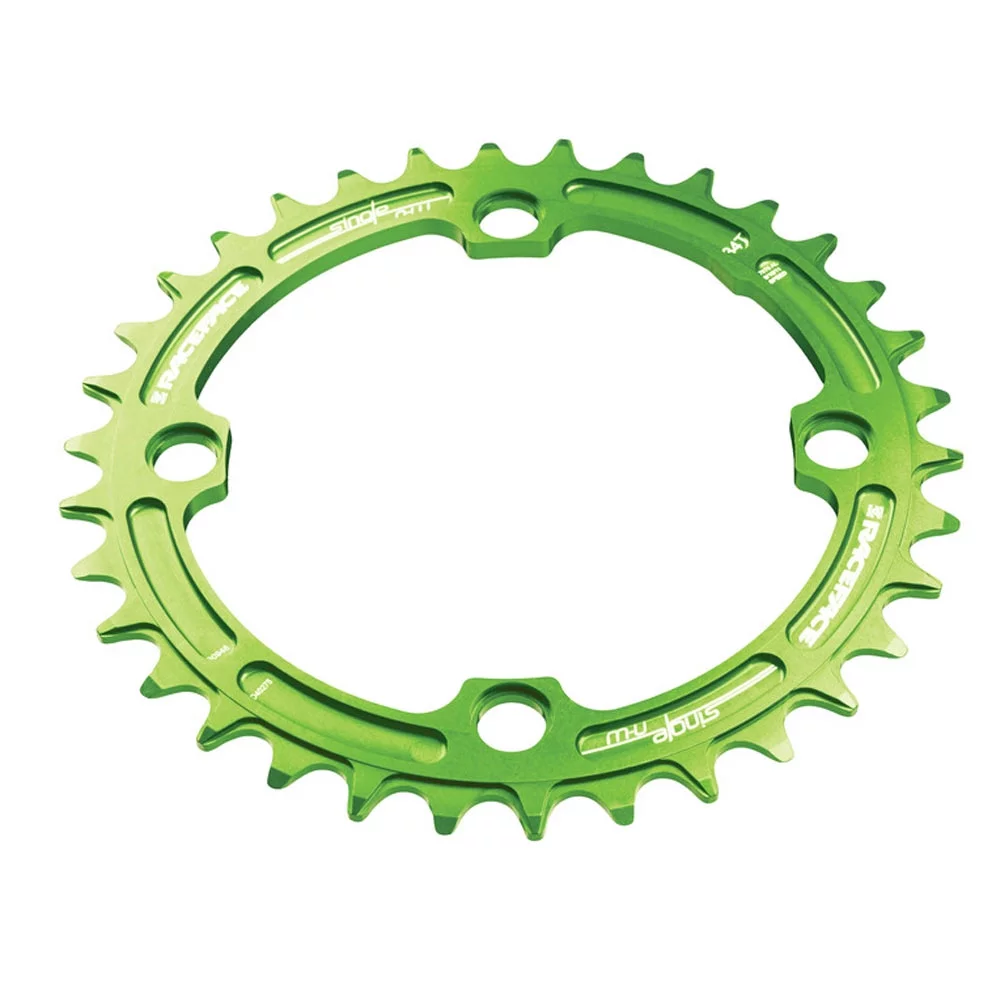 RaceFace Narrow Wide Chainring - Green Tooth Count: 34 Chainring BCD: 104