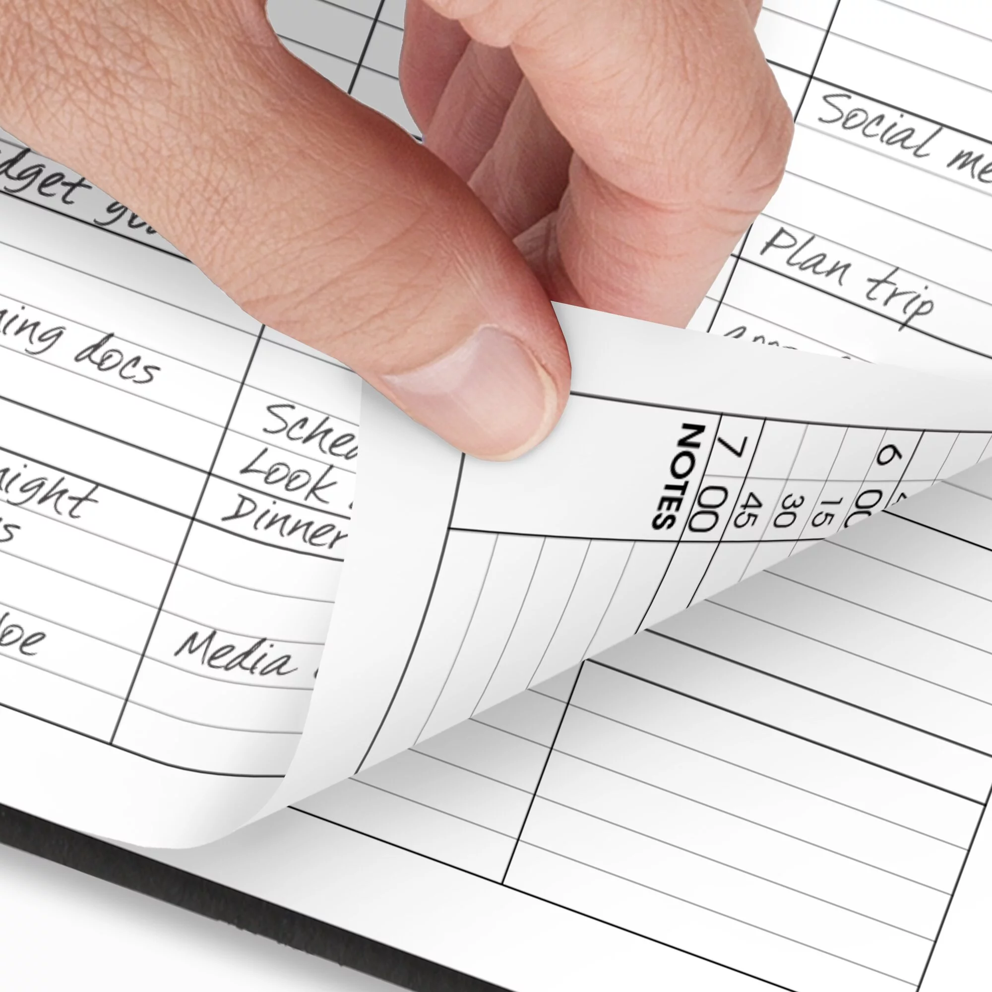 AT-A-GLANCE 2024 Four Person Group Daily Appointment Book Black Large 8 x 11 -