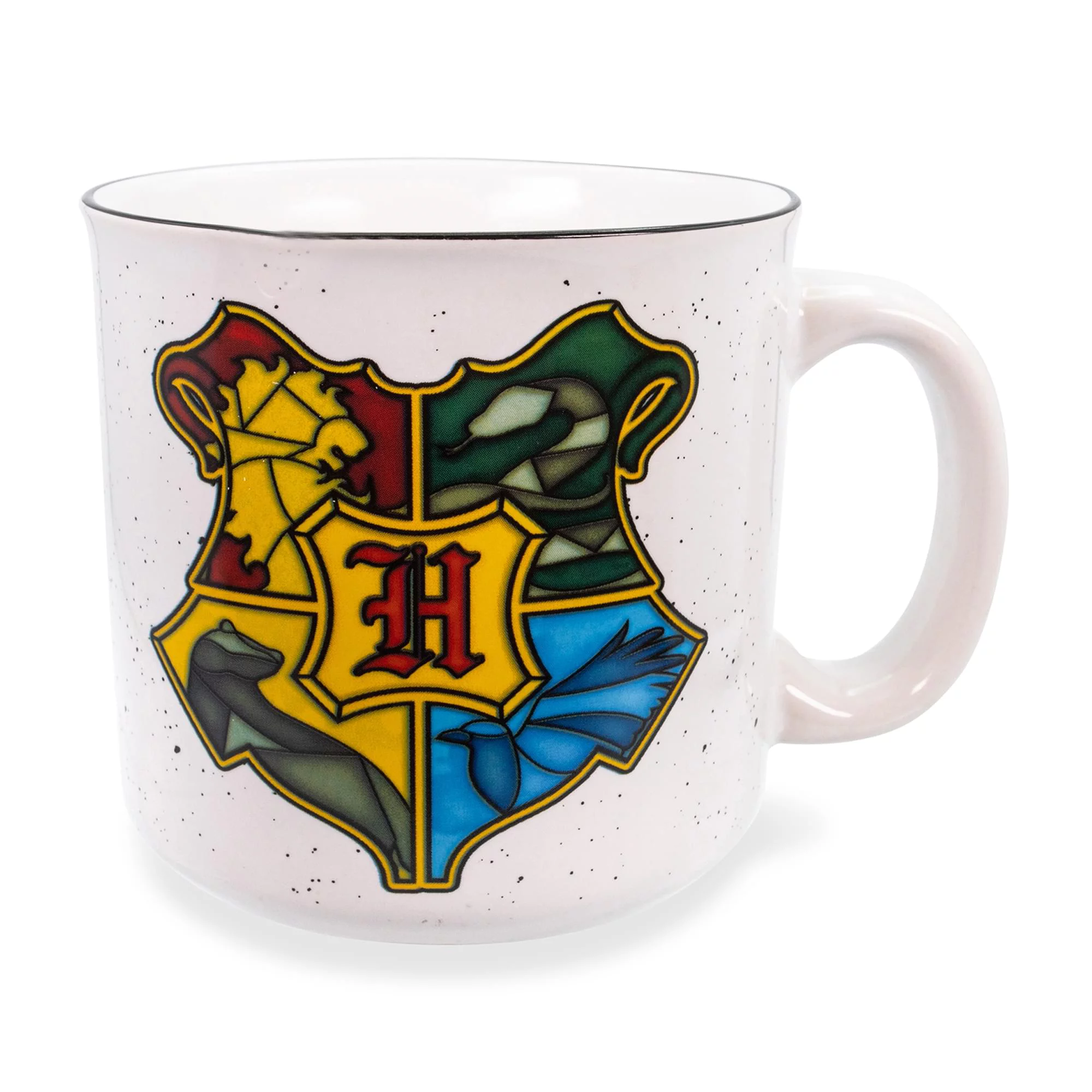Harry Potter Stainless Glass Crest 20oz Ceramic Camper Mug
