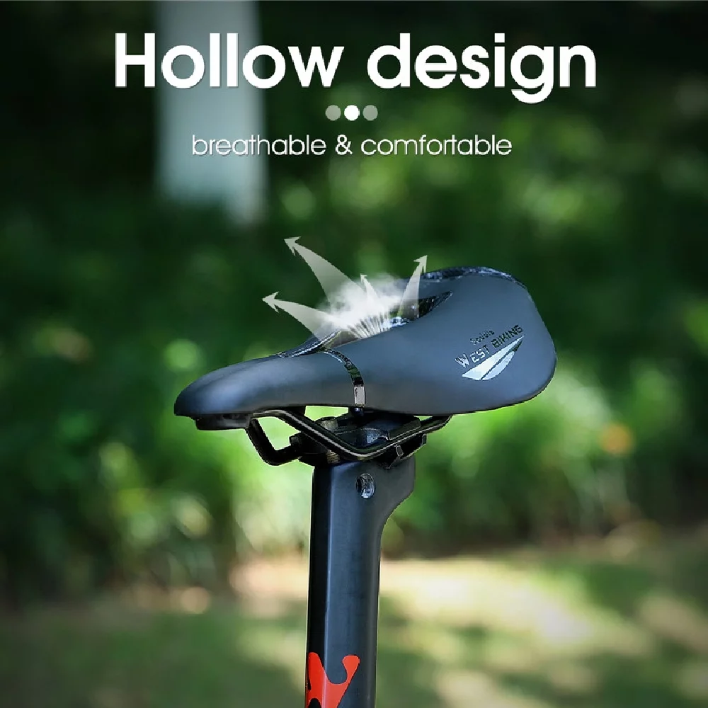 ammoon Streamlined Design Mountain Bike Seats, Prostate Pressure , Road Bike Saddle