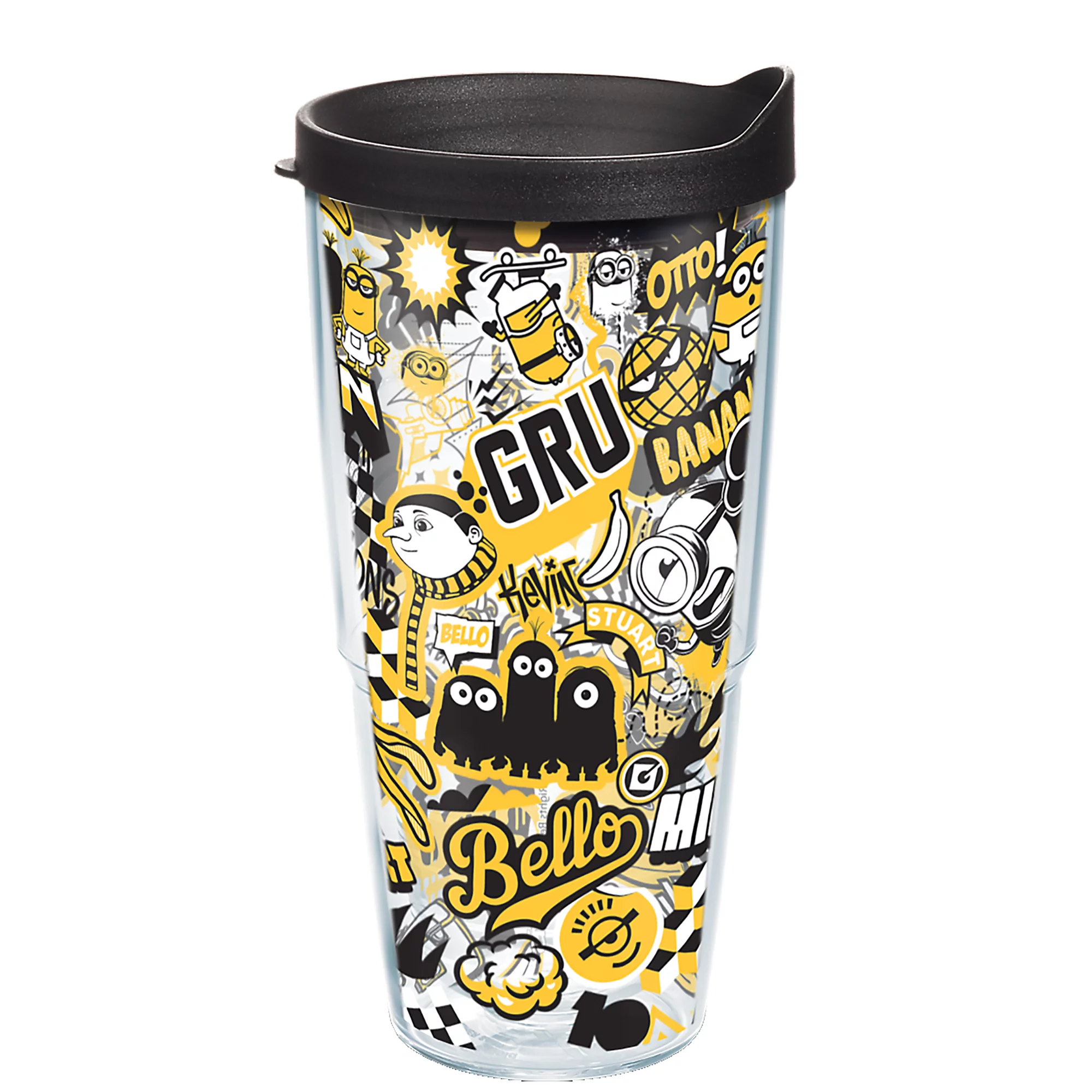 Tervis Despicable Me Minions: The Rise of Gru - Yellow Stickers Made in USA Double Walled  Insulated Tumbler Travel Cup Keeps Drinks Cold & Hot, 24oz, Classic