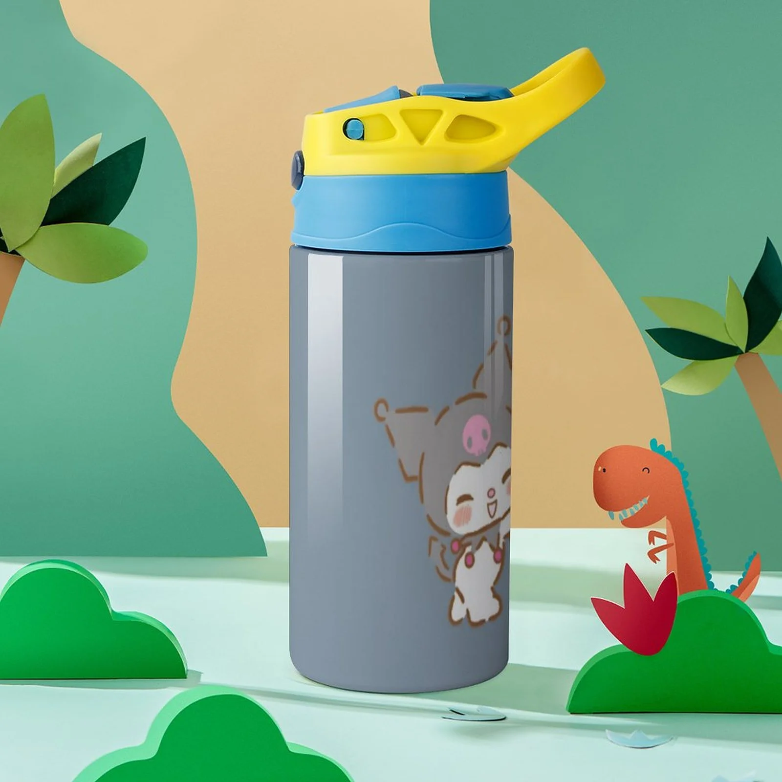 Lovely My Melody Children's Water Bottle Vacuum Insulated Stainless Steel Cup With Straw Toddler Thermoses