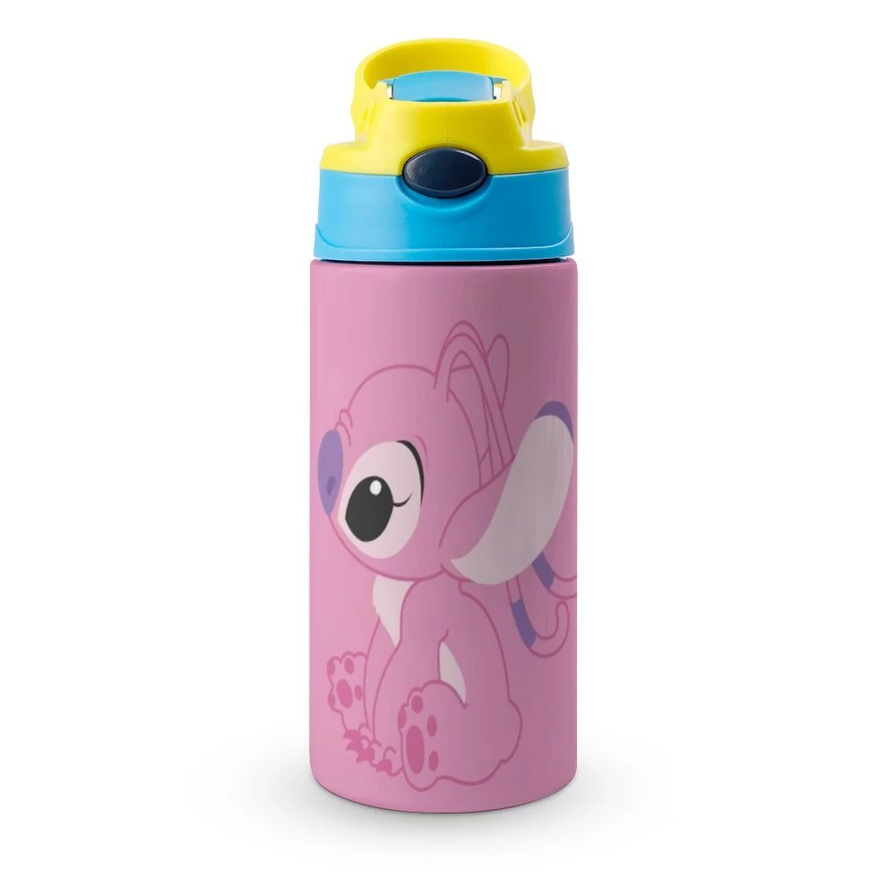 Stitch Children's Water Bottle Vacuum Insulated Stainless Steel Cup With Straw Toddler Thermoses