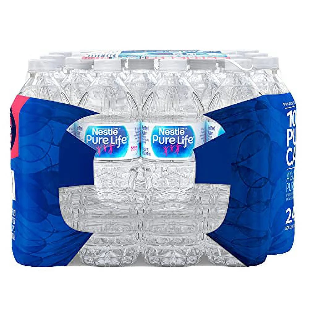 nestle(r) pure life(tm) purified bottled water, 16.9 oz., case of 24