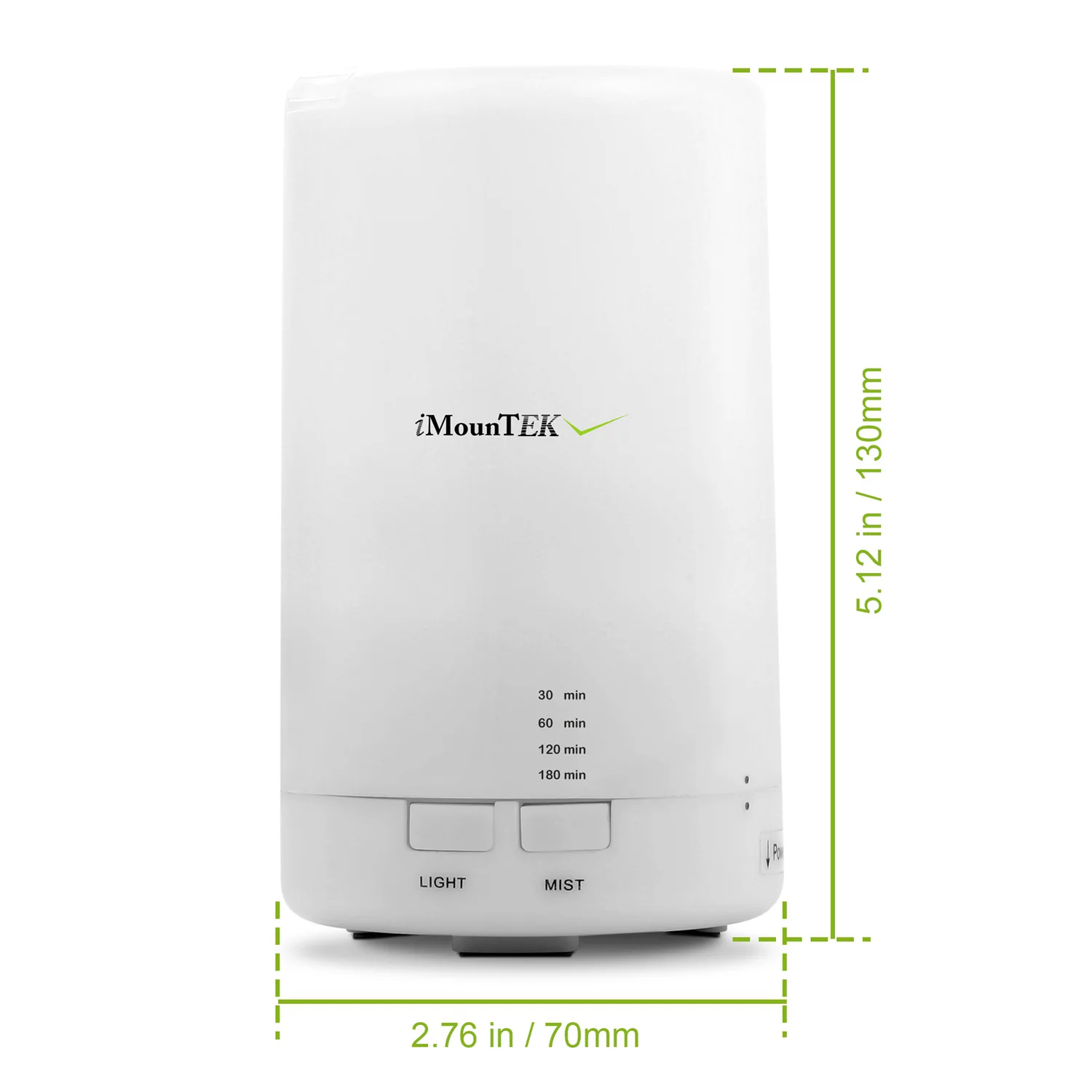 Mini Cool Mist Humidifier, iMounTEK Ultrasonic Aroma Essential Oil Diffuser with 7 Color LED Lights 4 Timer Settings for Office Home Room Vehicle Study Yoga Spa