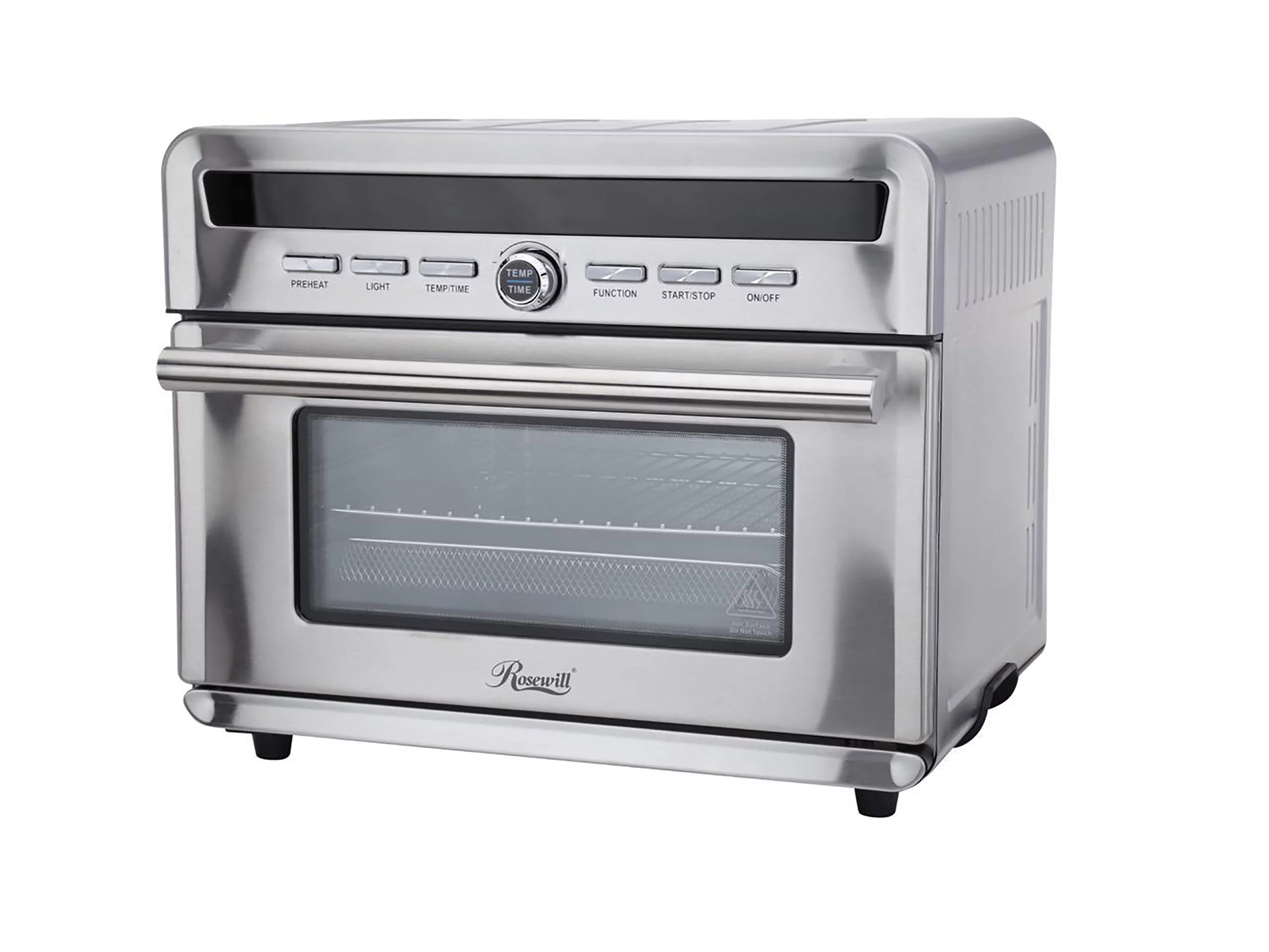 1800 W 4-Tray Stainless Steel Air Fryer Convection Toaster Oven with Large Transparent Window