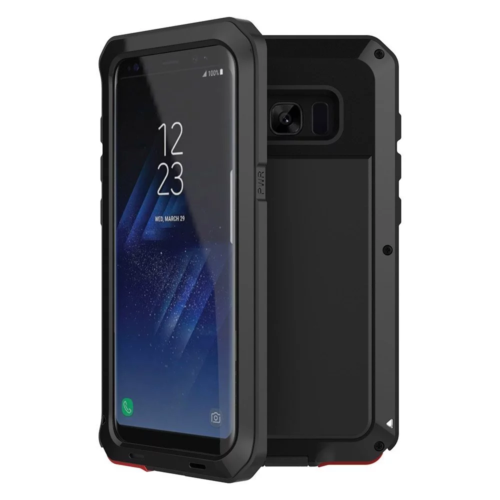Gorilla Aluminum Metal Samsung Galaxy S8 Plus Case (Black) Heavy Duty Military Grade Shockproof and Scratch Resistant Protection, Rugged Outdoor Travel