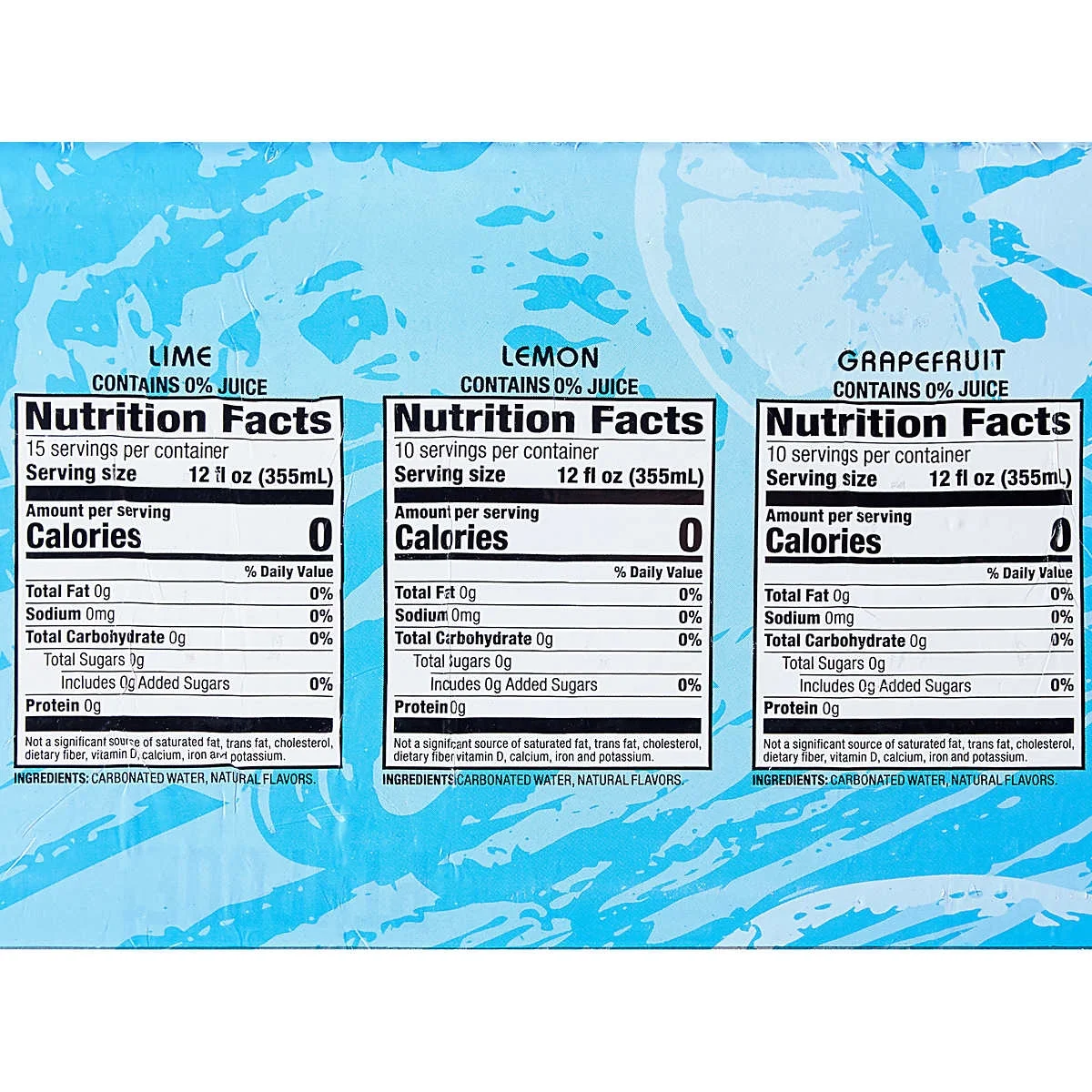 Kirkland Signature Sparkling Water, Variety, 12 Ounce (35 Count)