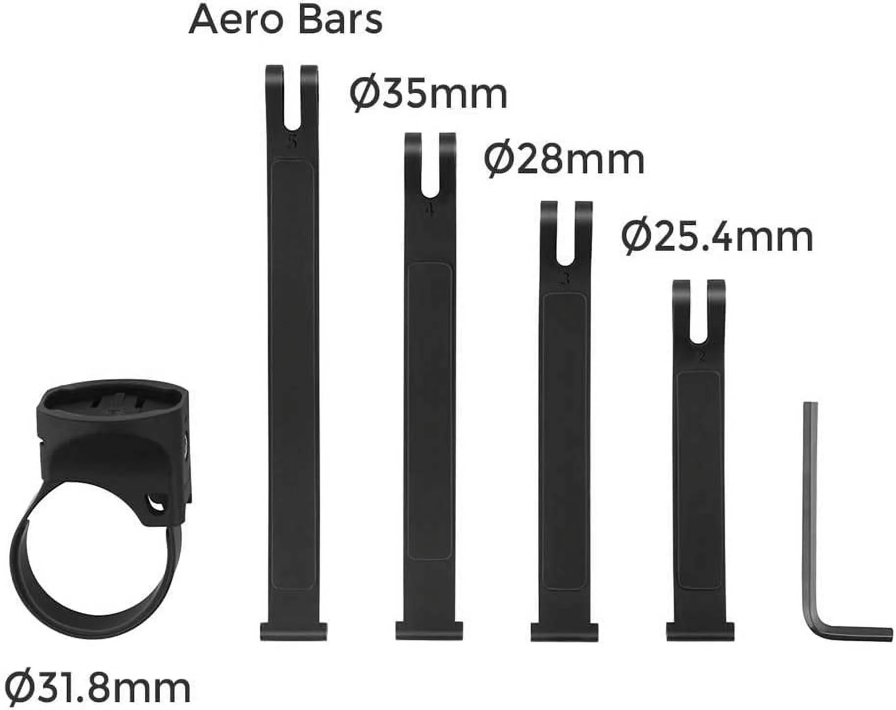 Handlebar Mount Compatible with Garmin 1/4 Turn Style Bike Lights, Speedometers, GPS, Action Cameras etc.