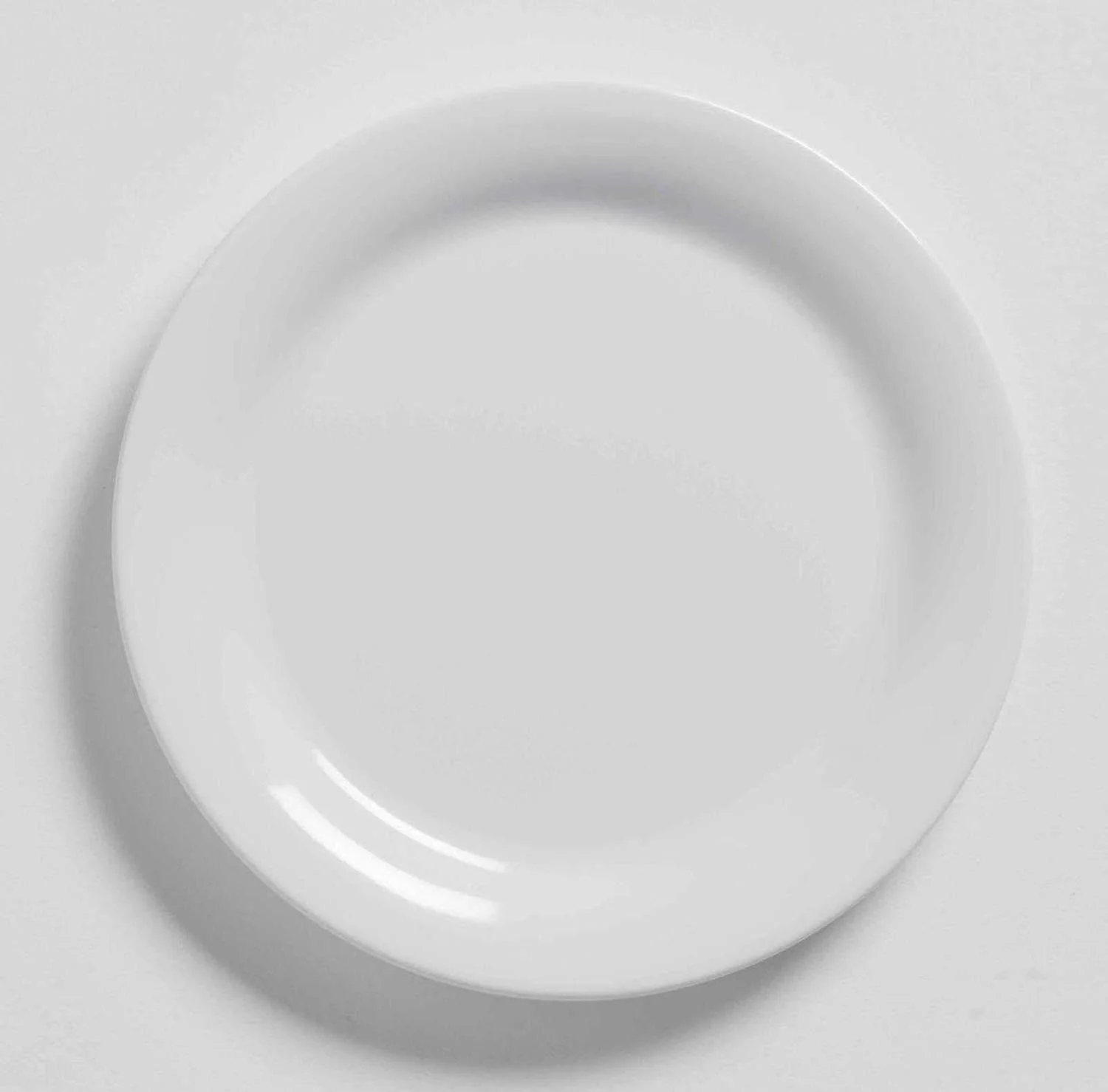 American Metalcraft DPW6WH Melamine Wide Rim Plate, White, 6