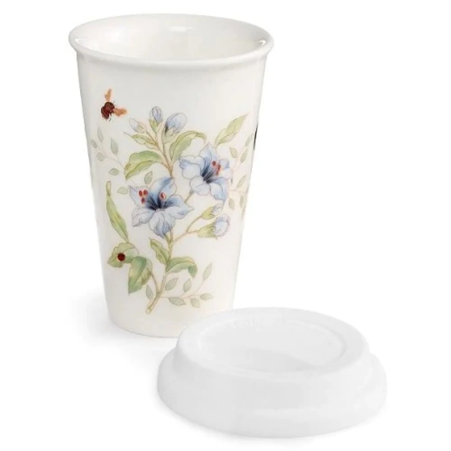 Lenox Double Wall Ceramic Thermal Travel Mug
