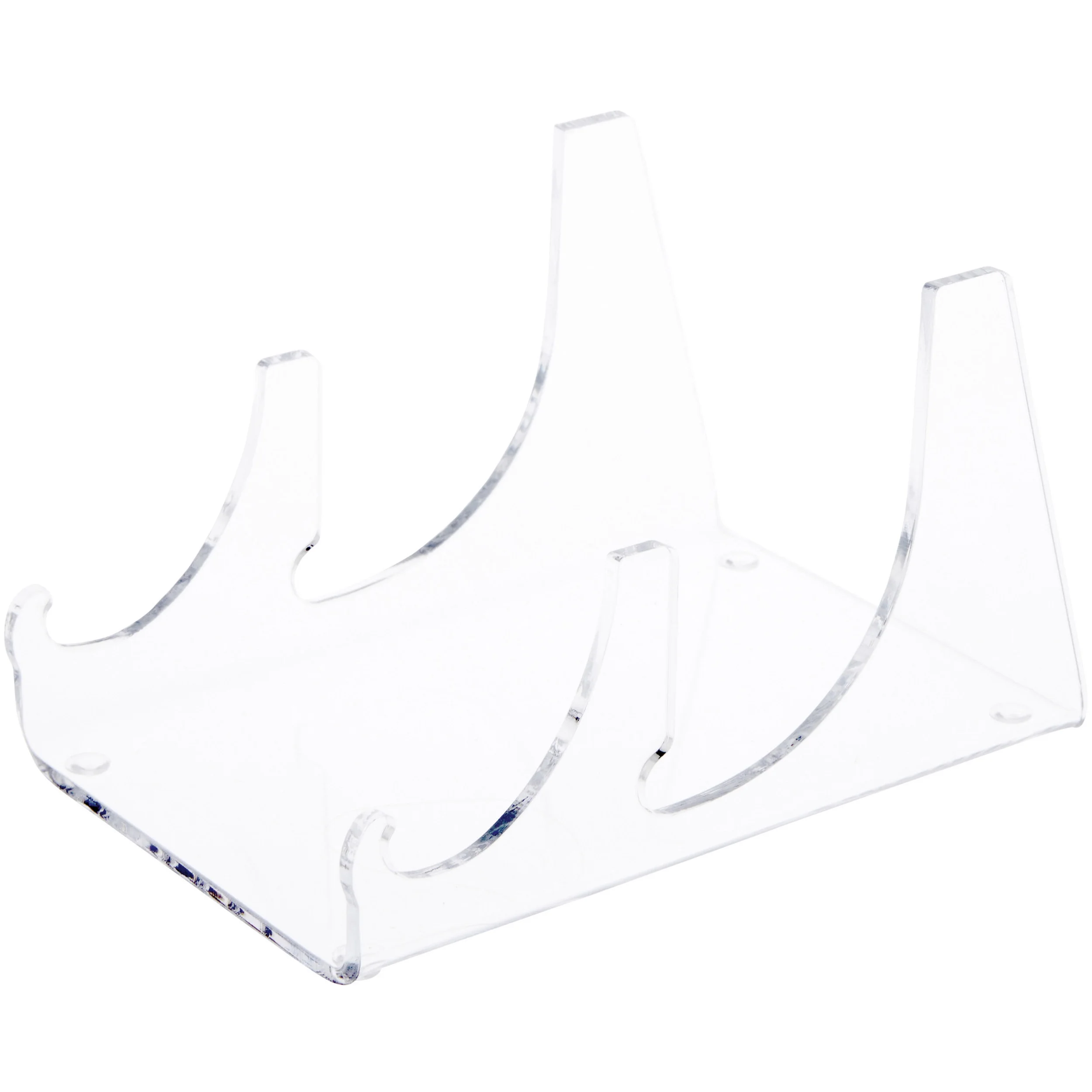 Plymor Clear Acrylic 2 Piece Place Setting Display Holder Stand, 3.25