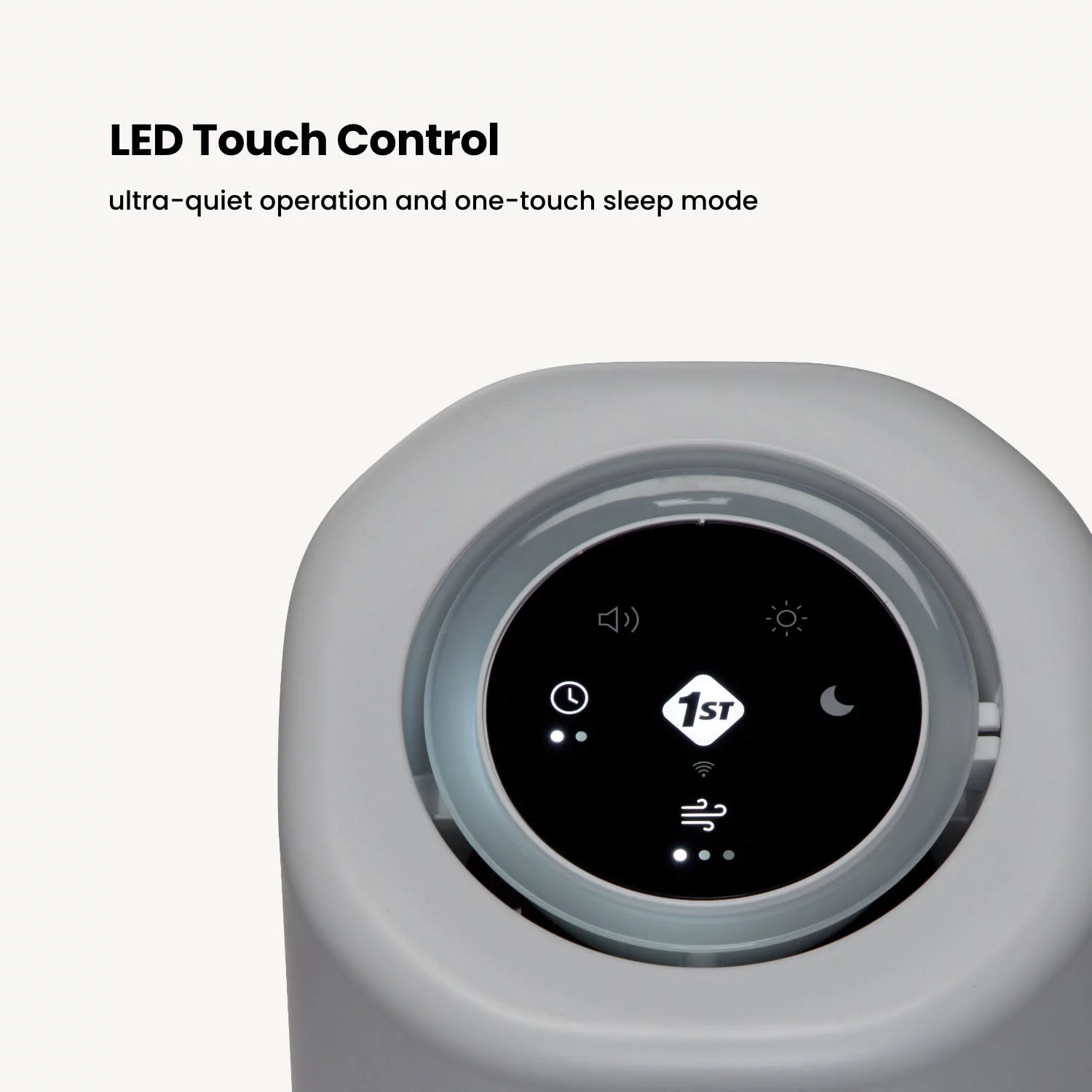 Safety 1st Smart Air Purifier, Natural with White